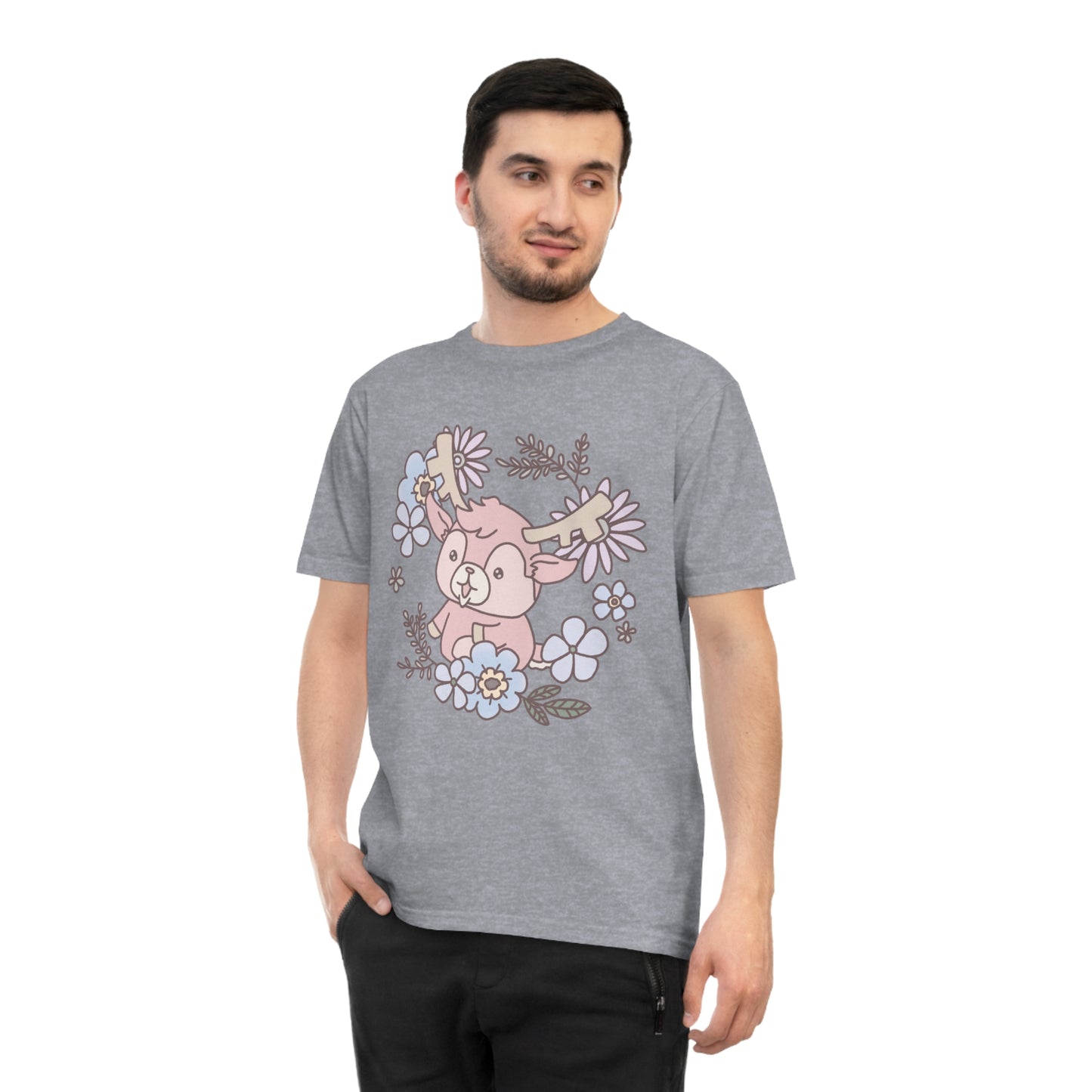 Shikataro's flower unisex shirt from organic cotton (EU market)