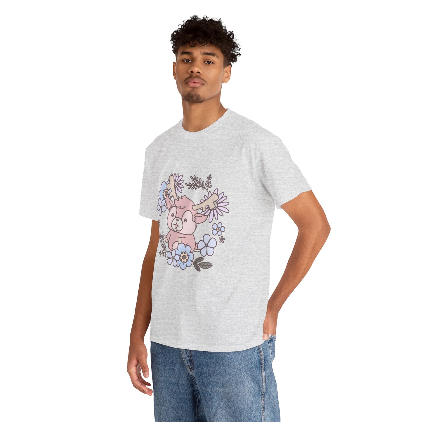 Shikataro's flower unisex shirt from organic cotton (US market)