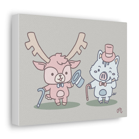 Shikataro and Inocchi festive art canvas (US market)
