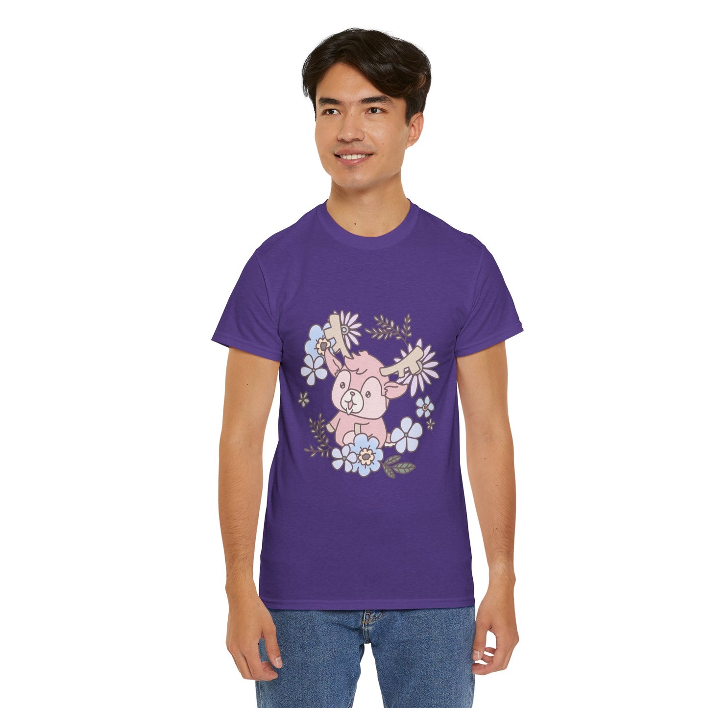 Shikataro's flower unisex shirt from organic cotton (US market)