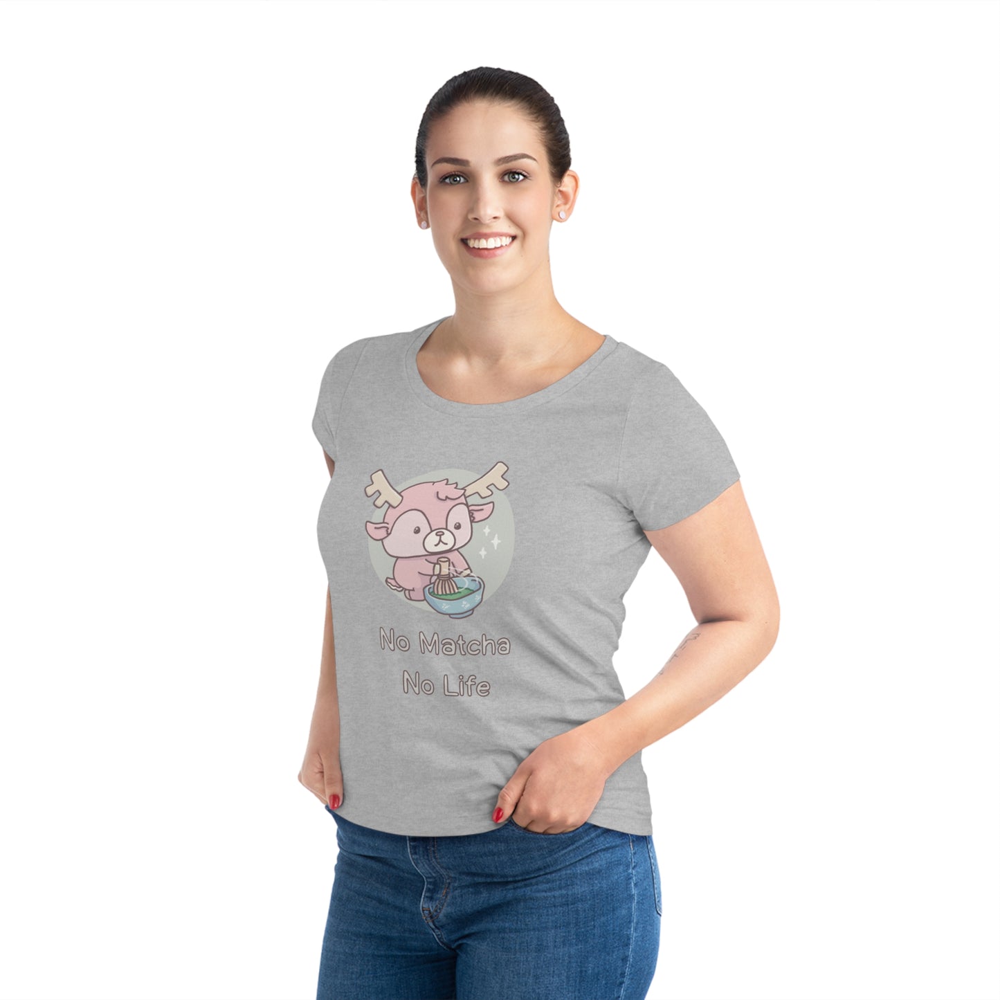 Shikataro's matcha women's T-shirt from organic cotton (EU market)
