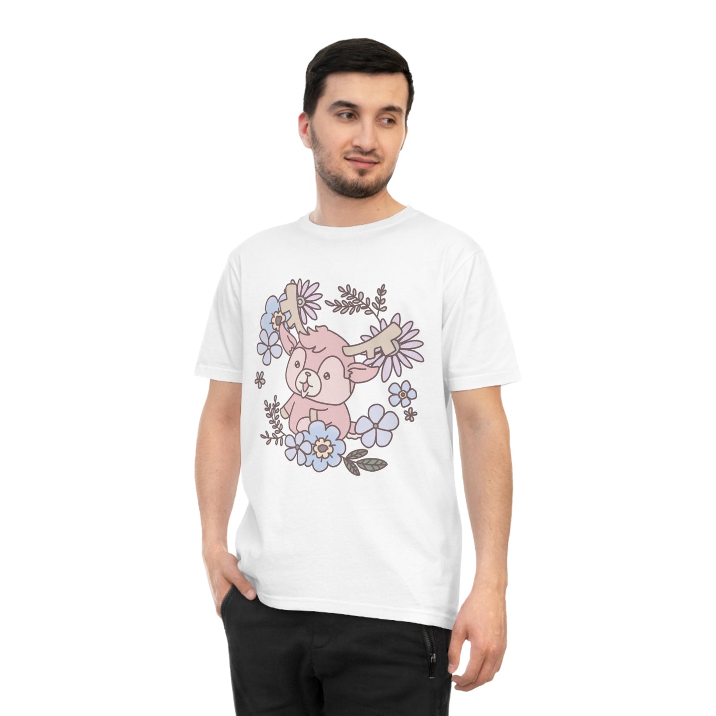 Shikataro's flower unisex shirt from organic cotton (EU market)