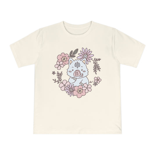 Inocchi's flower unisex shirt from organic cotton (EU market)