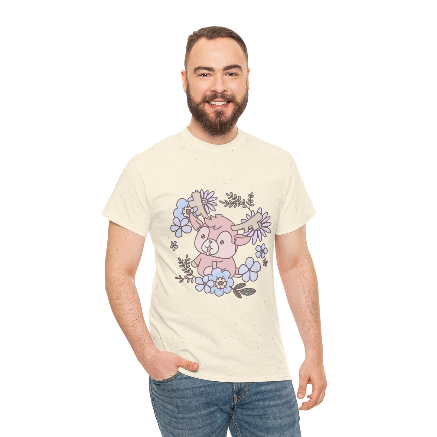 Shikataro's flower unisex shirt from organic cotton (US market)