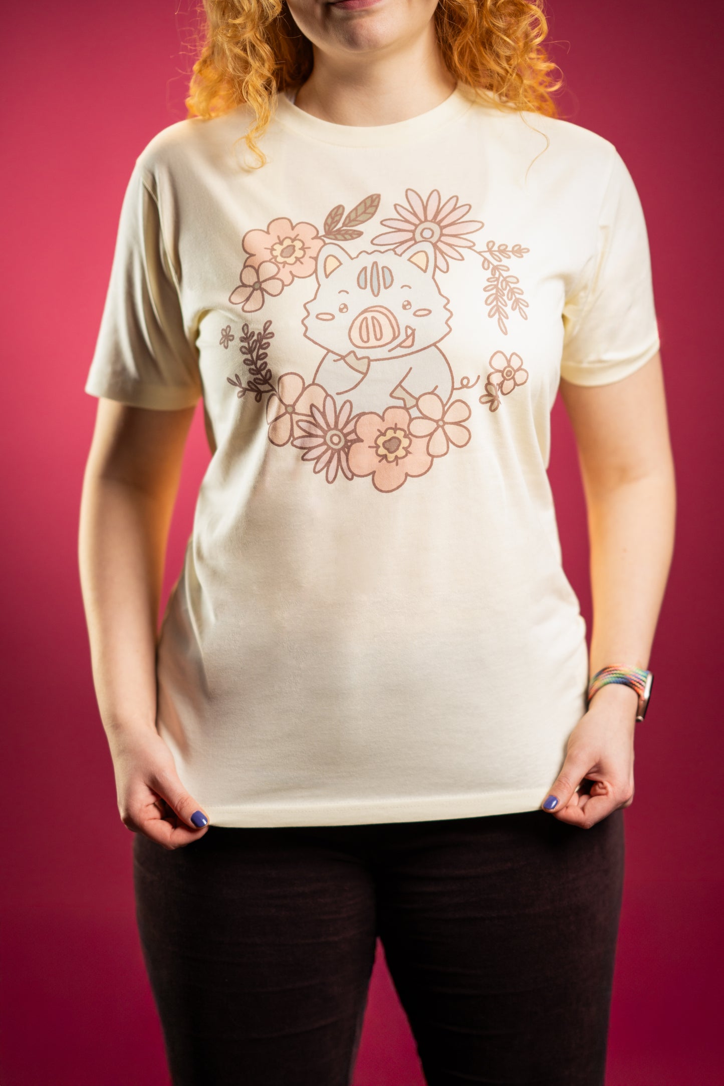 Inocchi's flower unisex shirt from organic cotton (EU market)