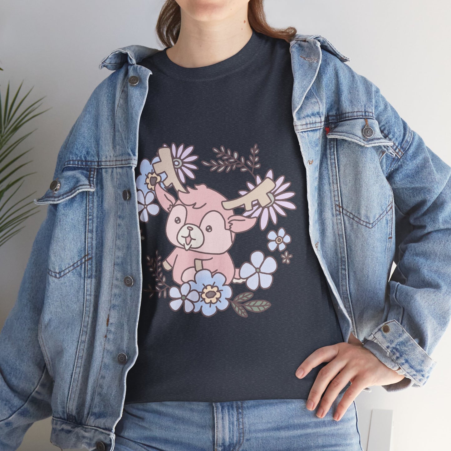 Shikataro's flower unisex shirt from organic cotton (US market)