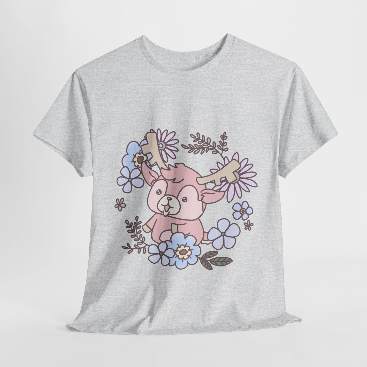 Shikataro's flower unisex shirt from organic cotton (US market)
