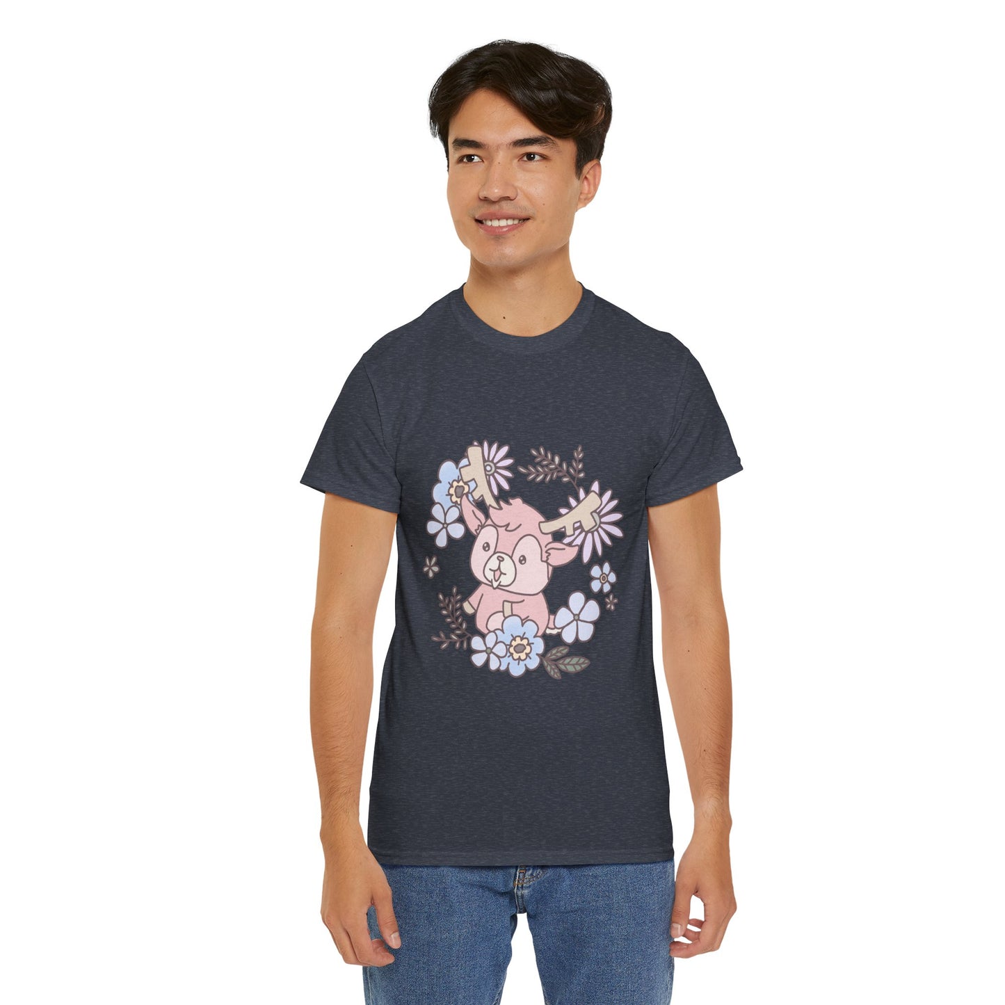 Shikataro's flower unisex shirt from organic cotton (US market)