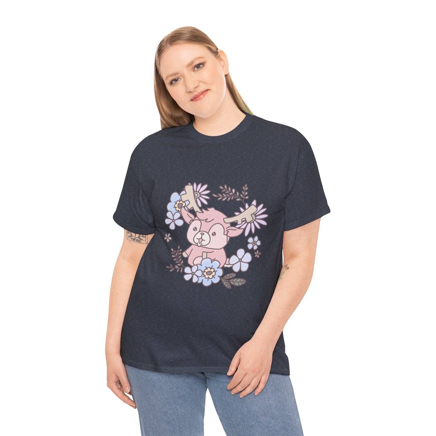 Shikataro's flower unisex shirt from organic cotton (US market)