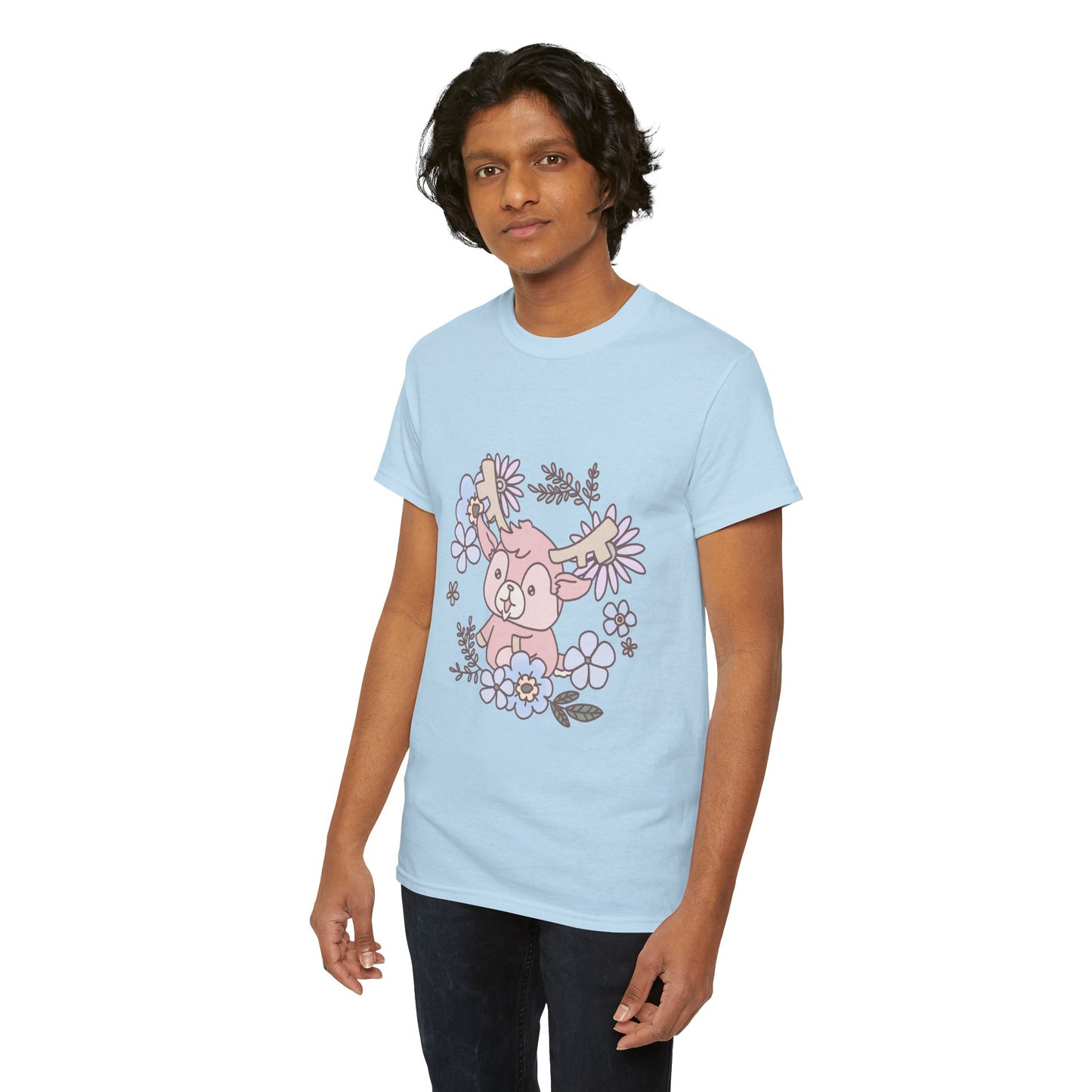 Shikataro's flower unisex shirt from organic cotton (US market)
