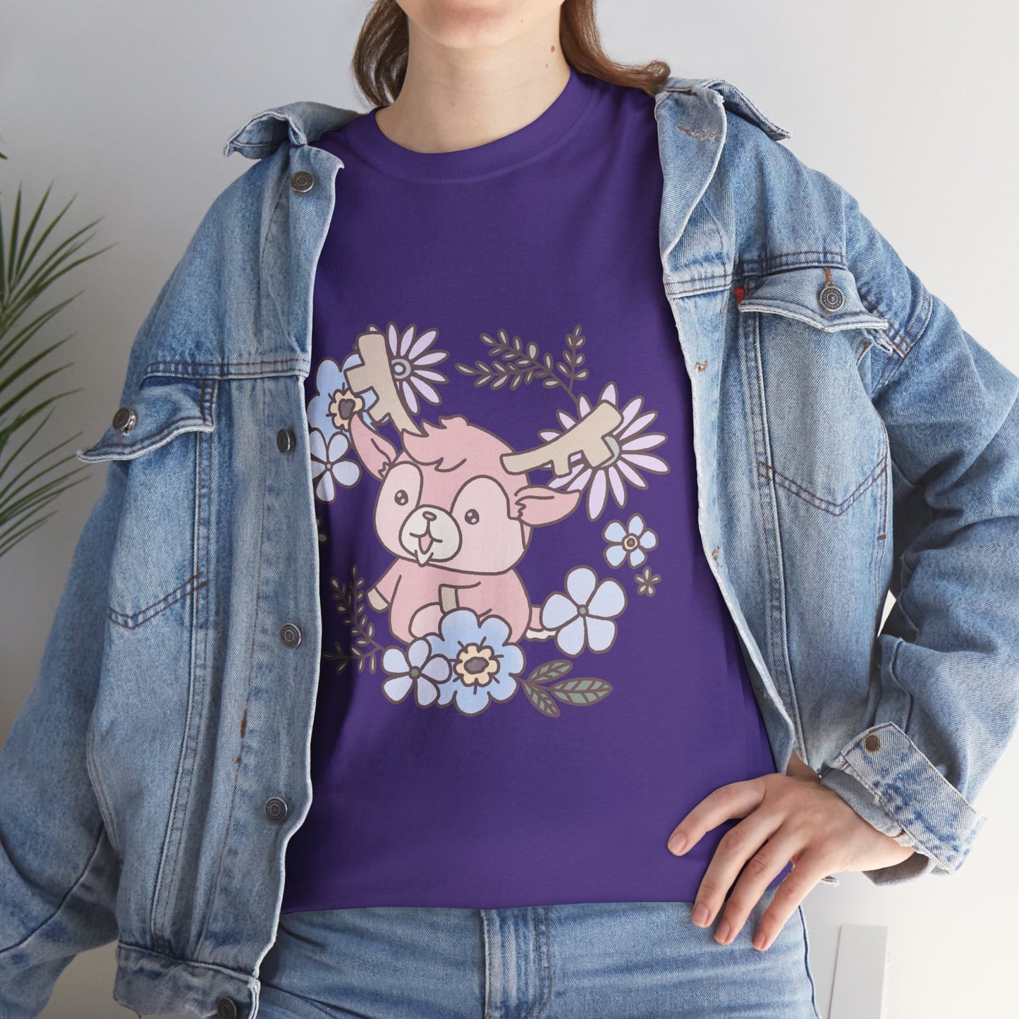 Shikataro's flower unisex shirt from organic cotton (US market)