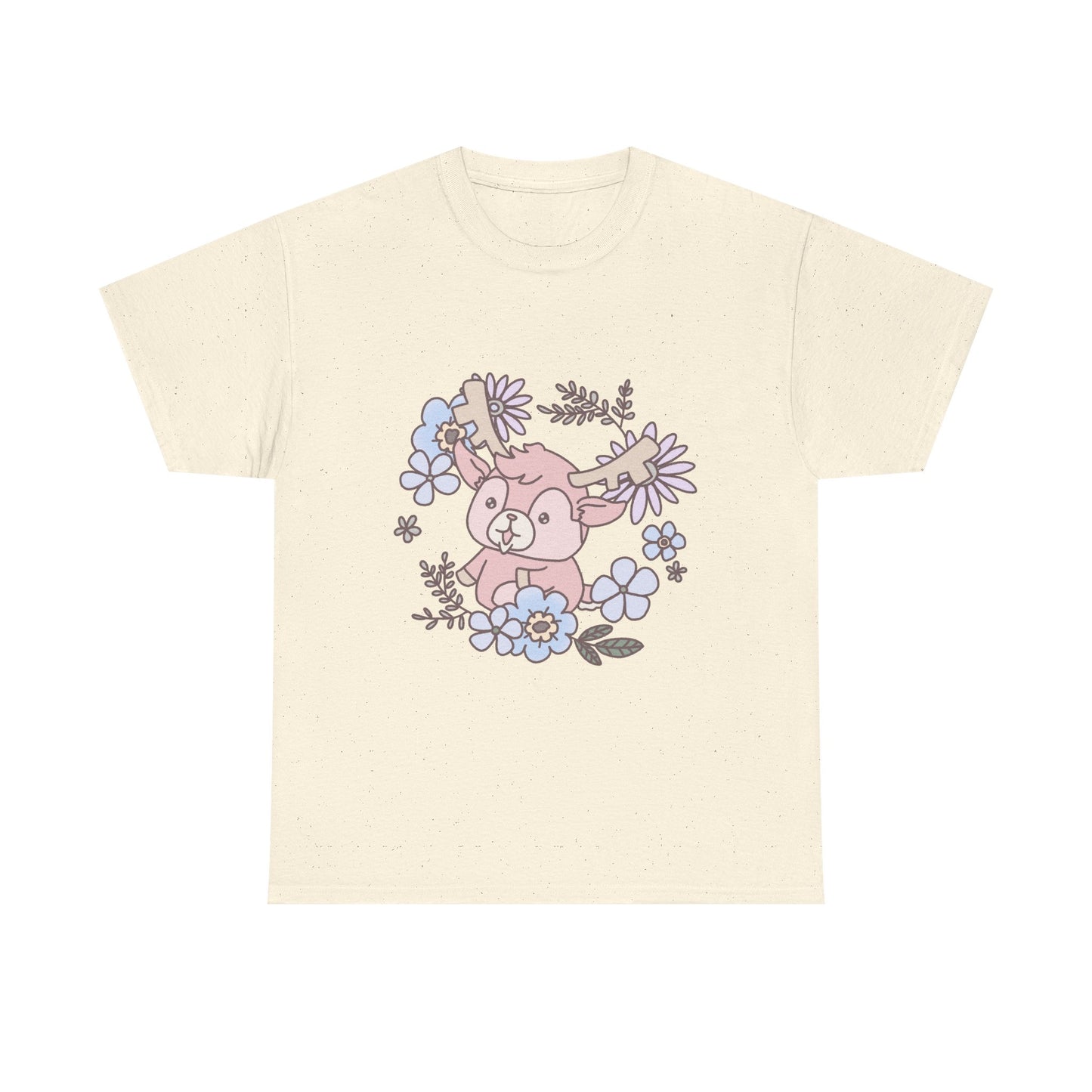 Shikataro's flower unisex shirt from organic cotton (US market)