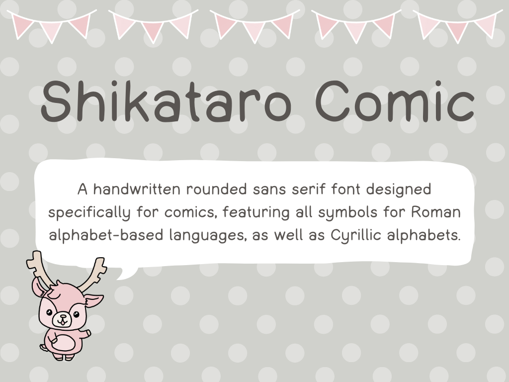 Shikataro Comic Font