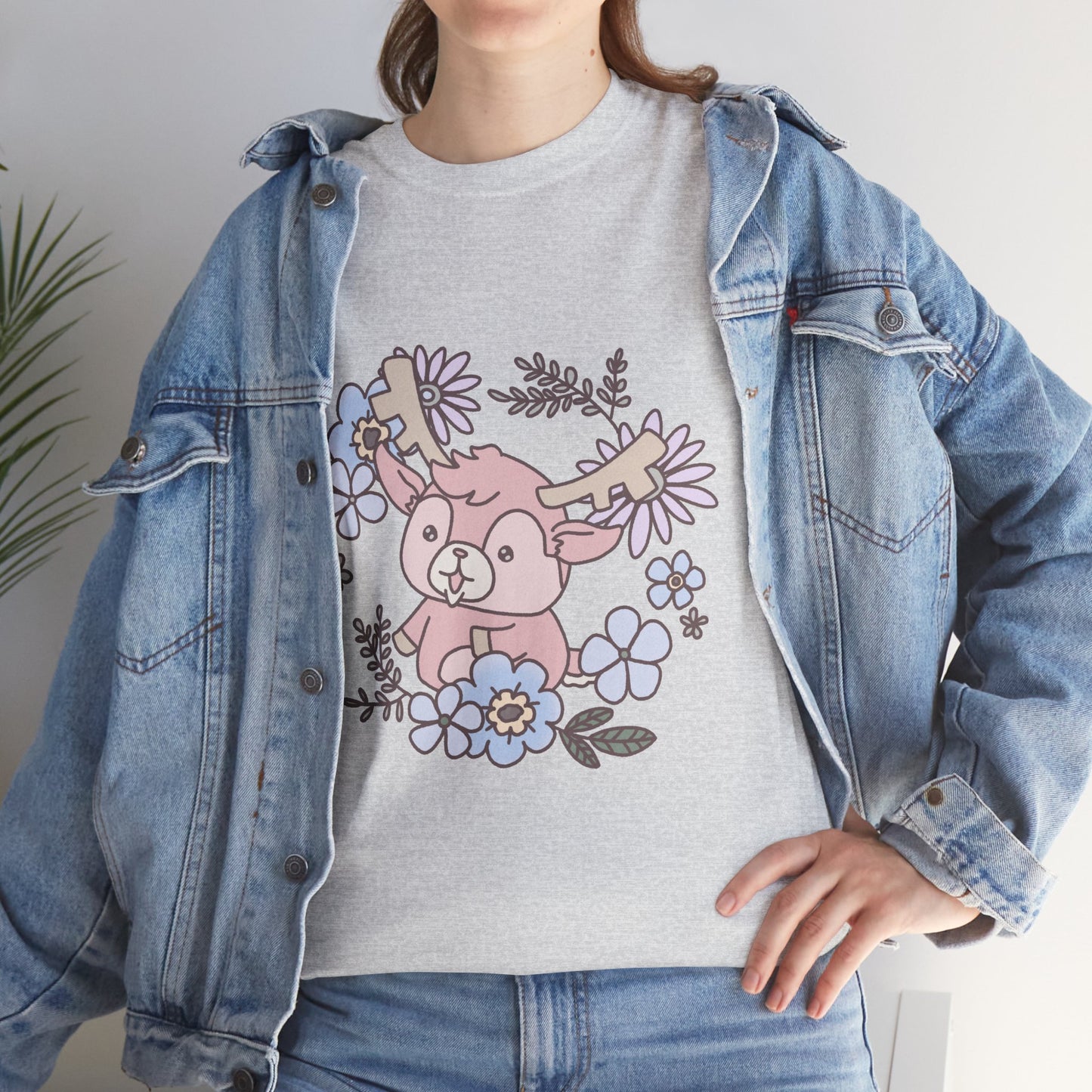 Shikataro's flower unisex shirt from organic cotton (US market)