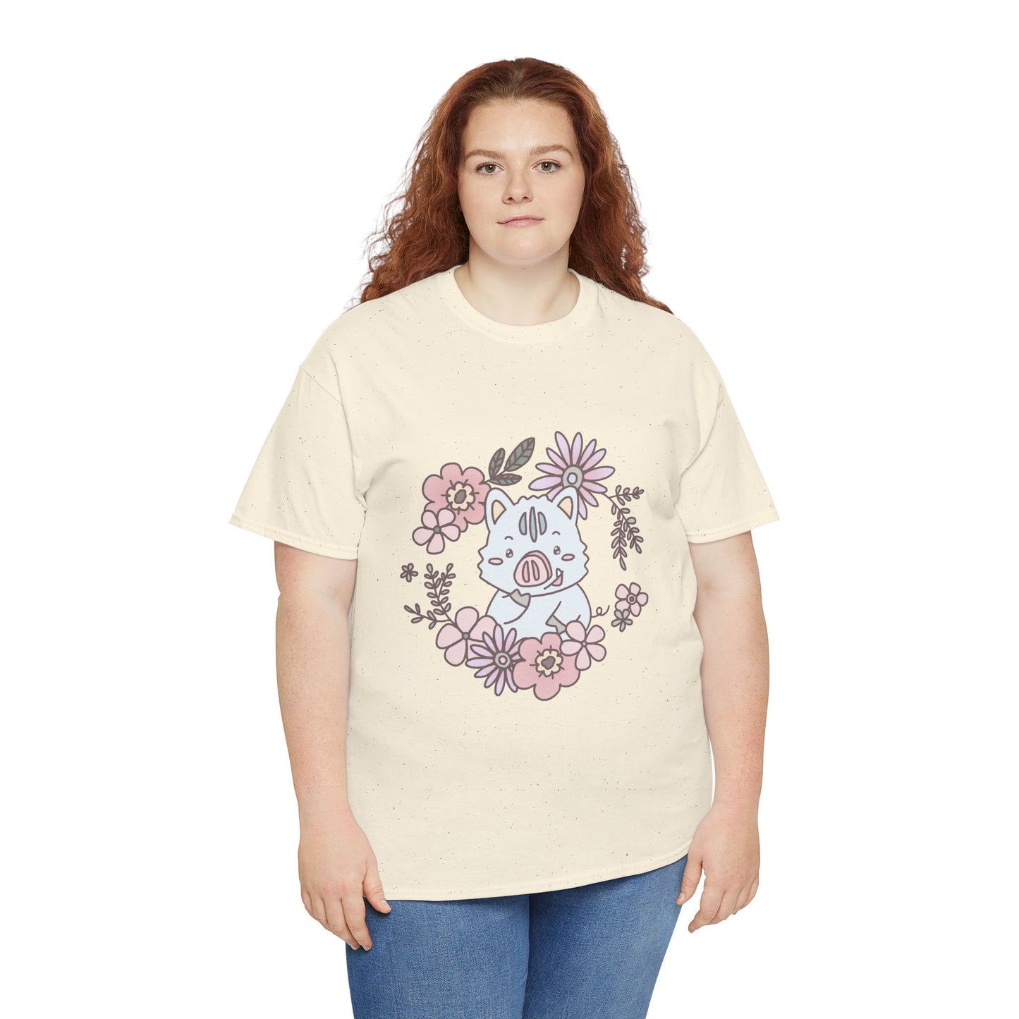 Inocchi's flower unisex shirt from organic cotton (US market)