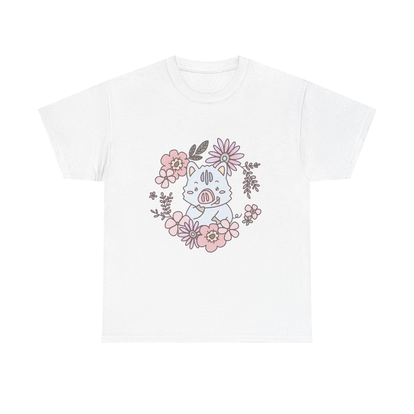 Inocchi's flower unisex shirt from organic cotton (US market)