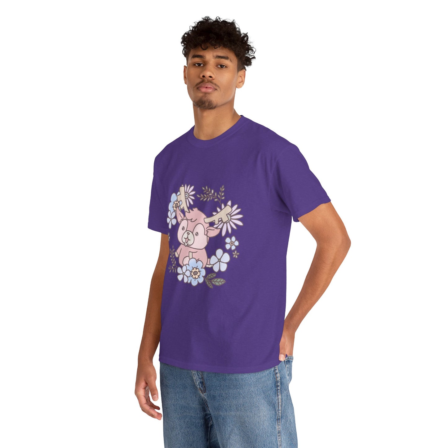 Shikataro's flower unisex shirt from organic cotton (US market)