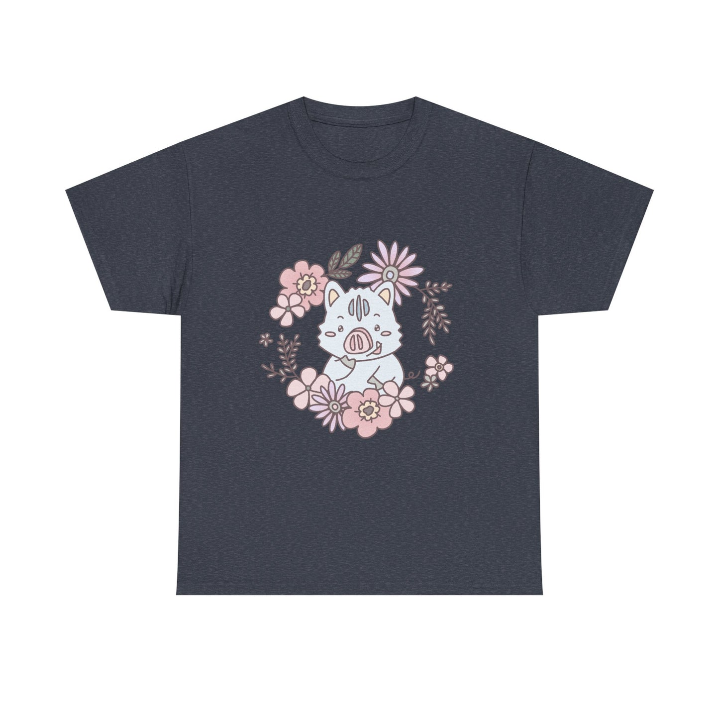 Inocchi's flower unisex shirt from organic cotton (US market)