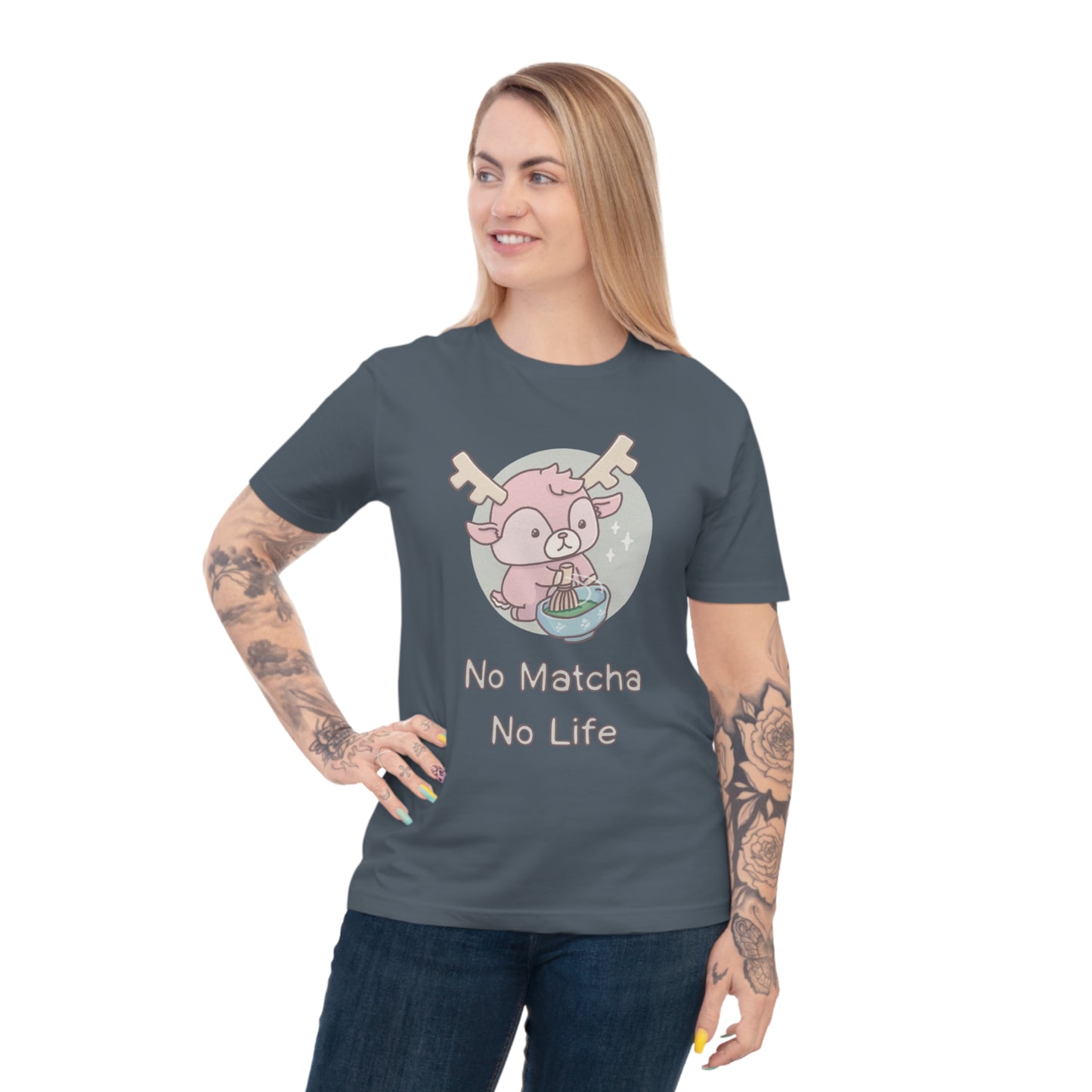 Shikataro's matcha unisex shirt from organic cotton (EU market)