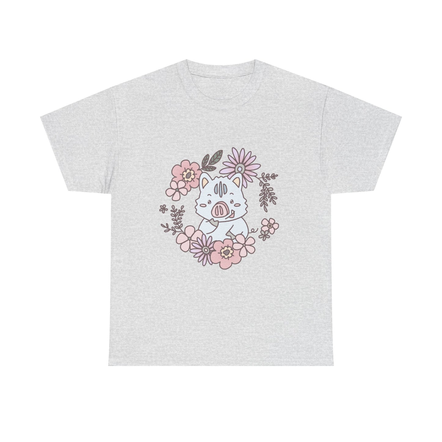 Inocchi's flower unisex shirt from organic cotton (US market)