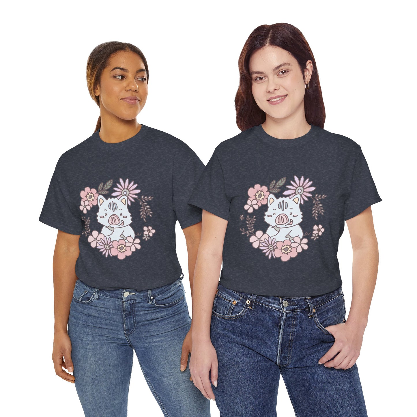 Inocchi's flower unisex shirt from organic cotton (US market)