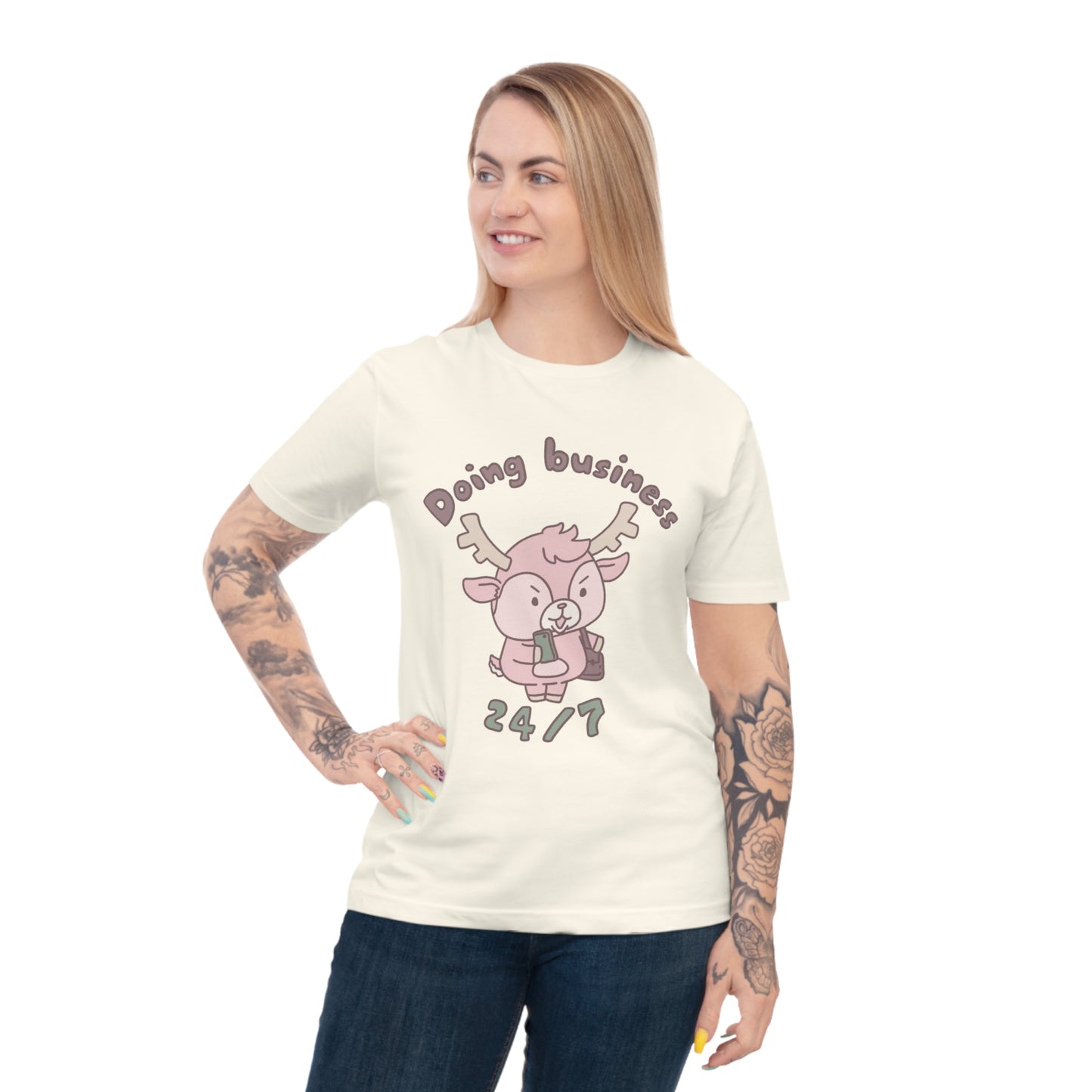 Shikataro's business unisex shirt from organic cotton (EU market)