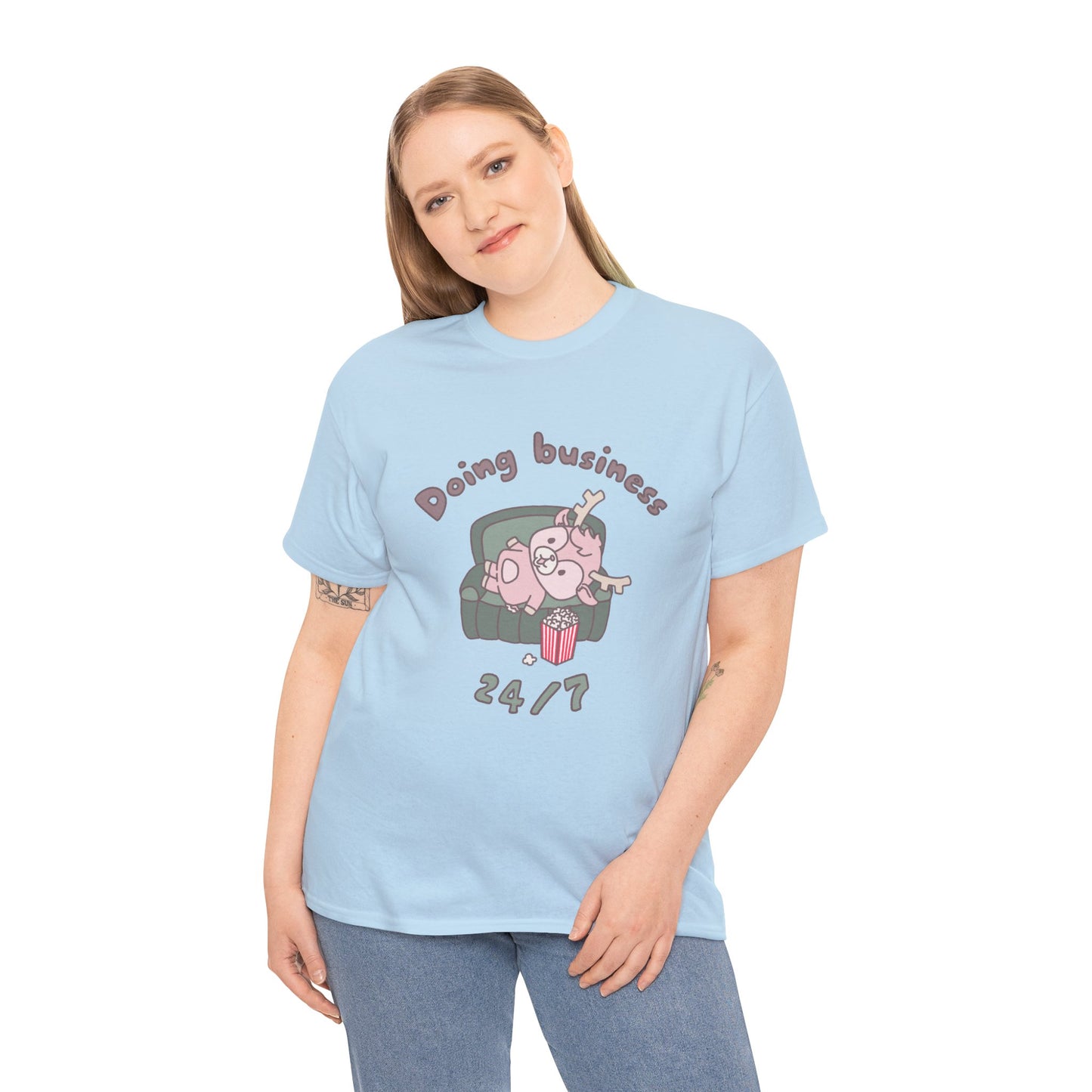 Shikataro's lazy unisex shirt from organic cotton (US market)