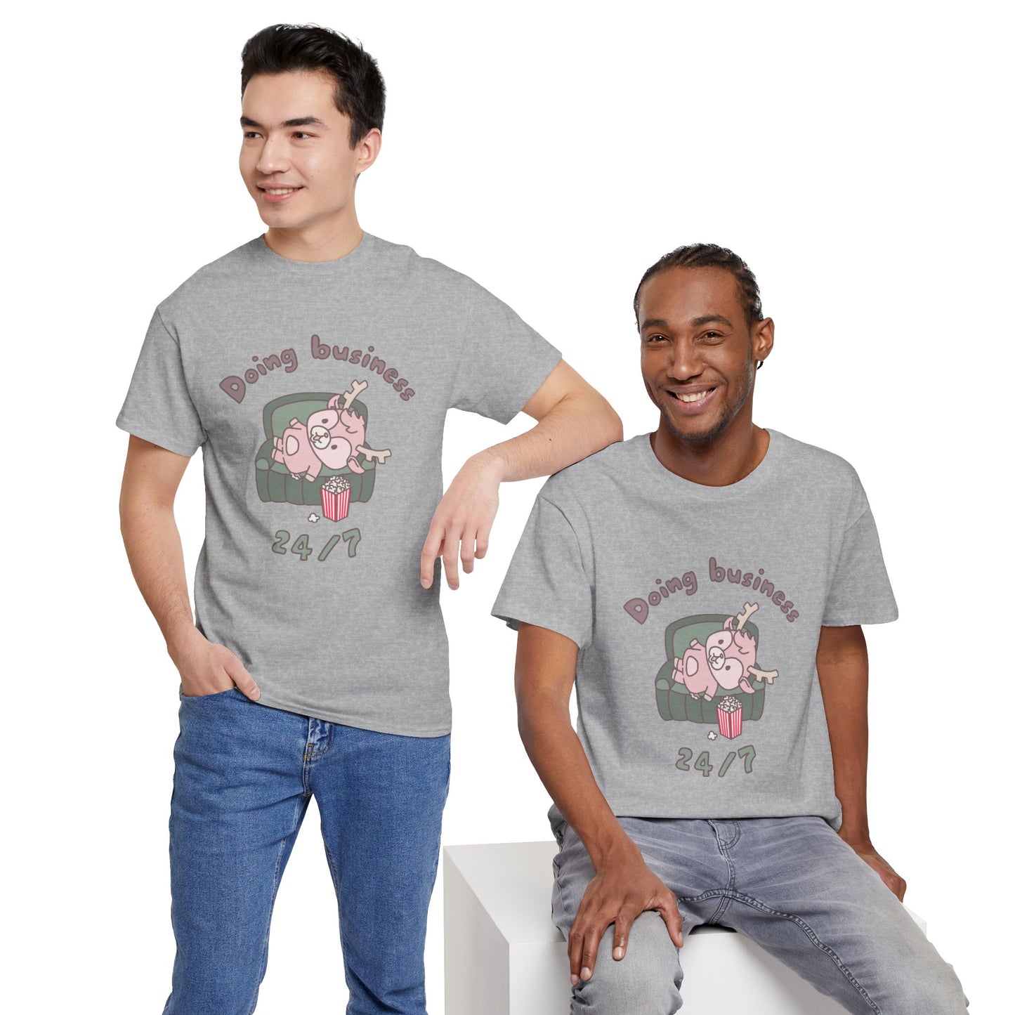 Shikataro's lazy unisex shirt from organic cotton (US market)