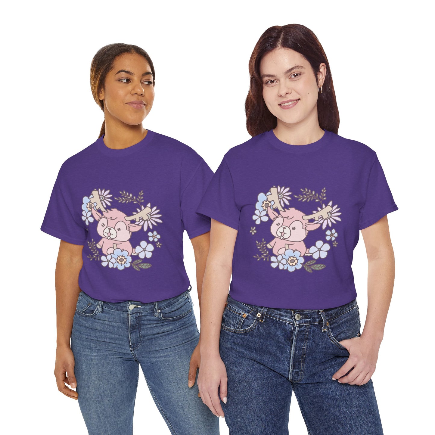 Shikataro's flower unisex shirt from organic cotton (US market)