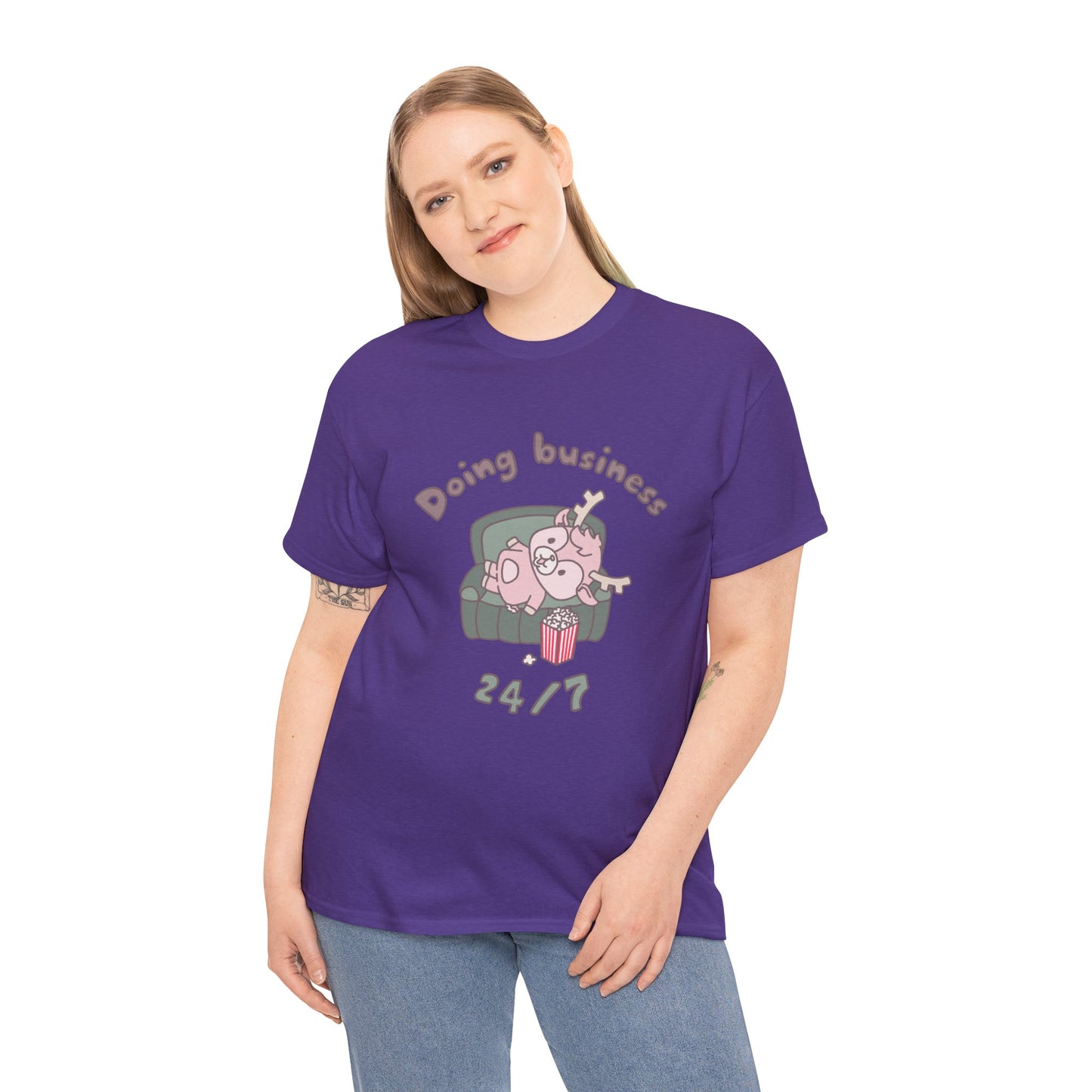 Shikataro's lazy unisex shirt from organic cotton (US market)