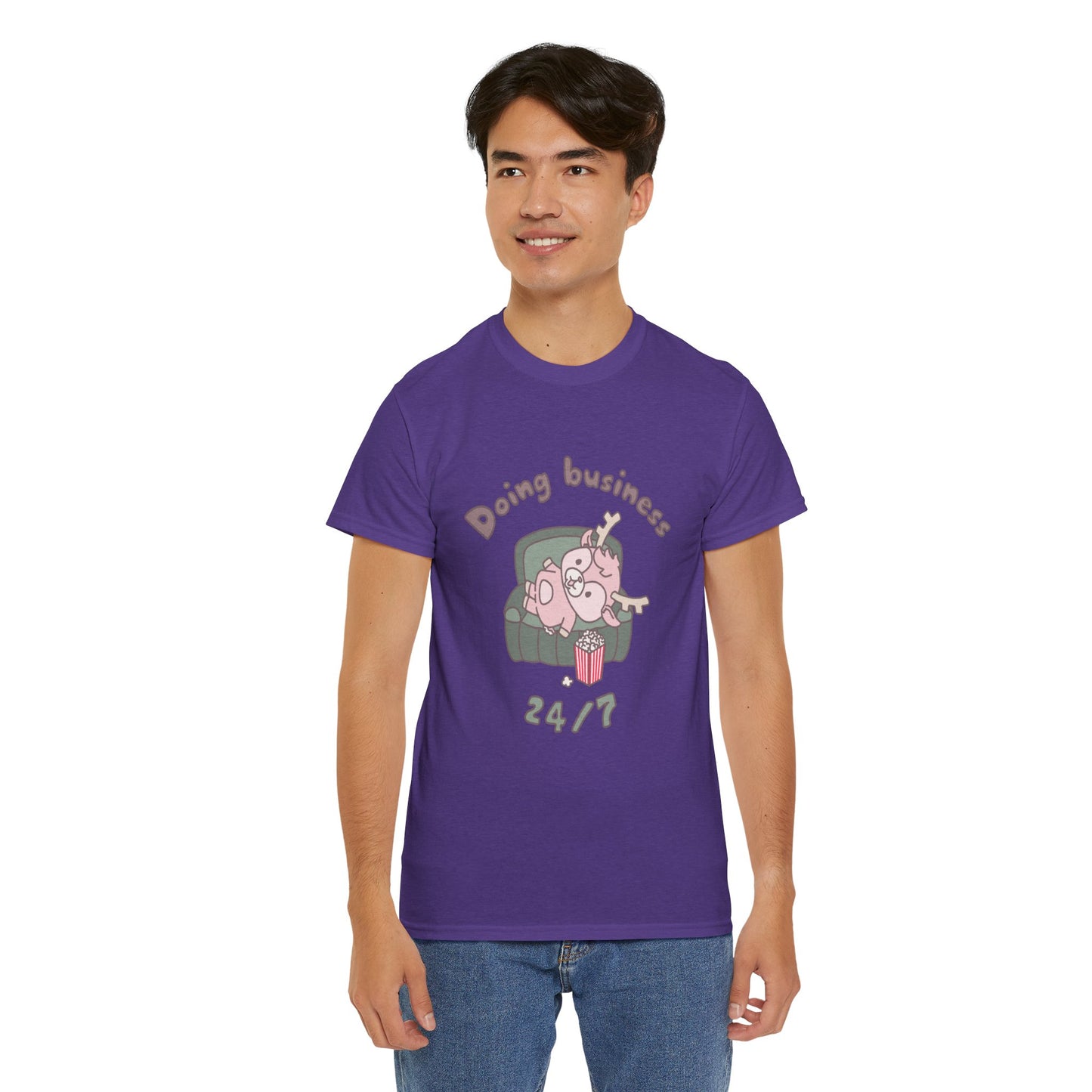 Shikataro's lazy unisex shirt from organic cotton (US market)
