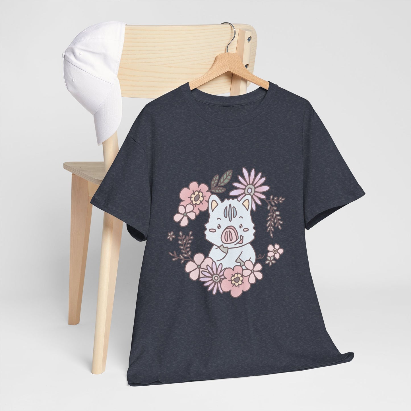 Inocchi's flower unisex shirt from organic cotton (US market)