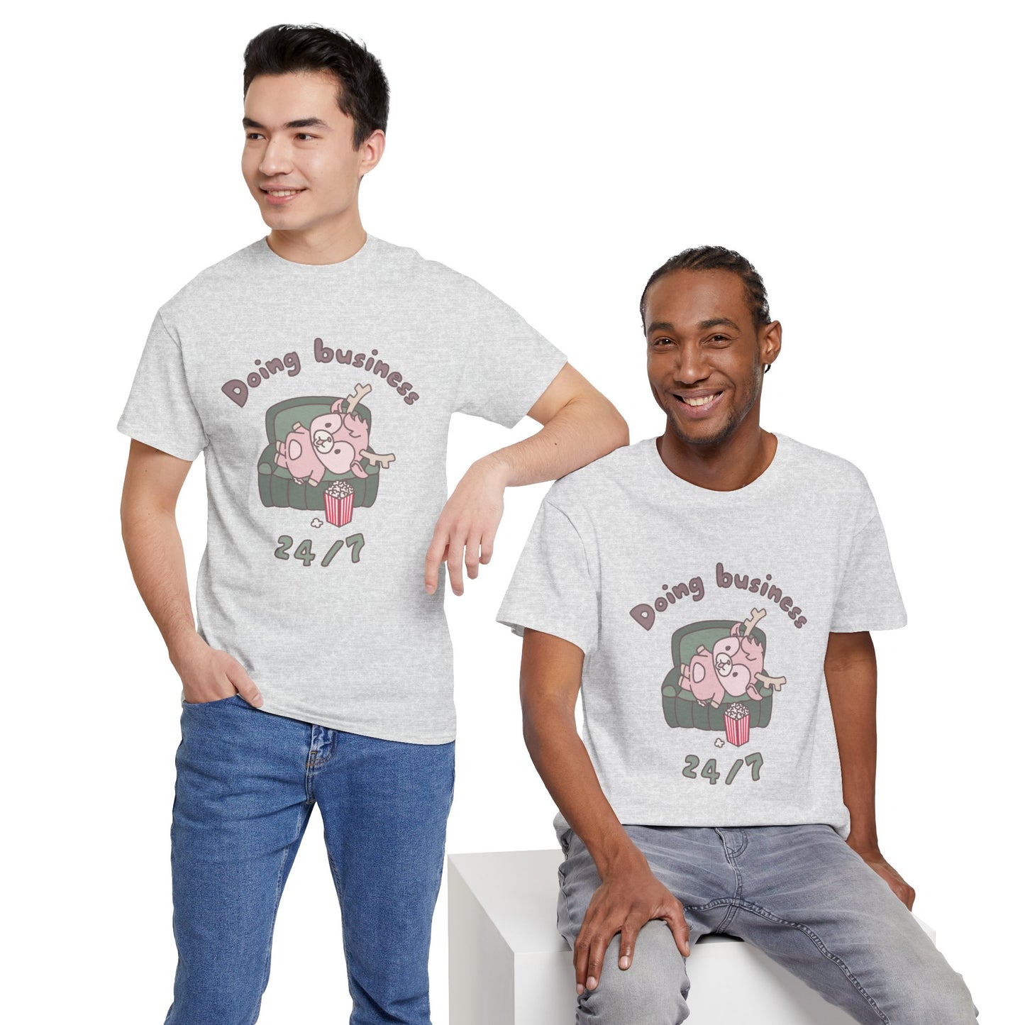 Shikataro's lazy unisex shirt from organic cotton (US market)