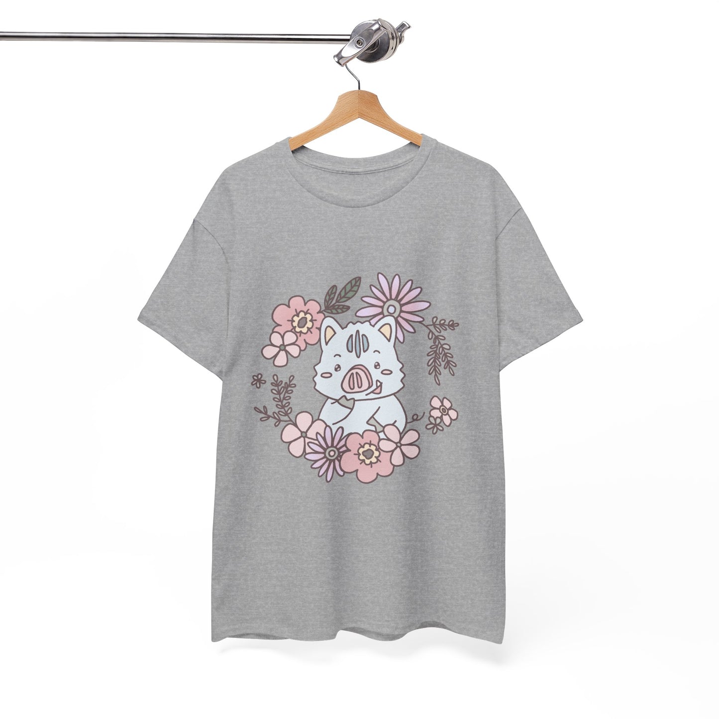 Inocchi's flower unisex shirt from organic cotton (US market)
