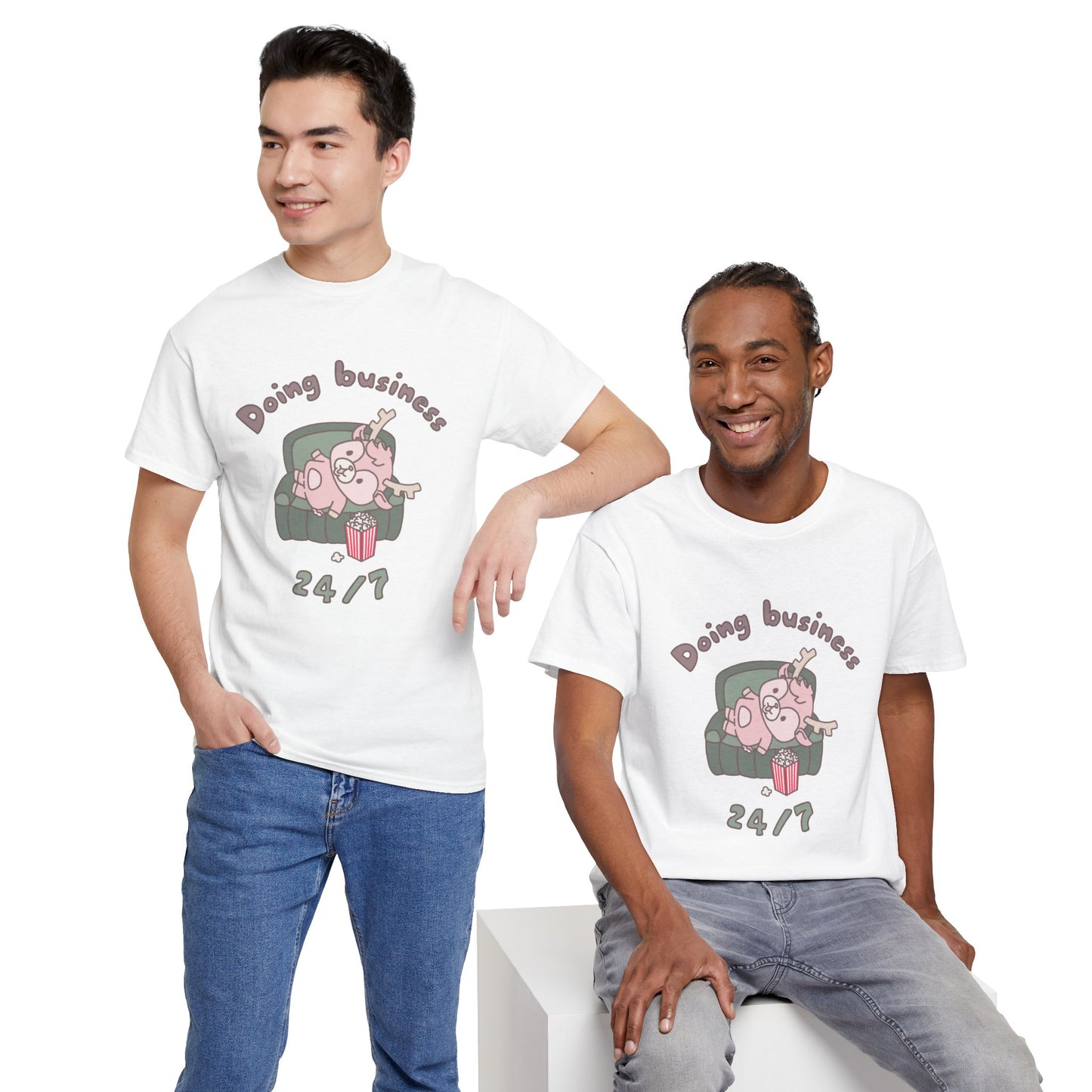 Shikataro's lazy unisex shirt from organic cotton (US market)