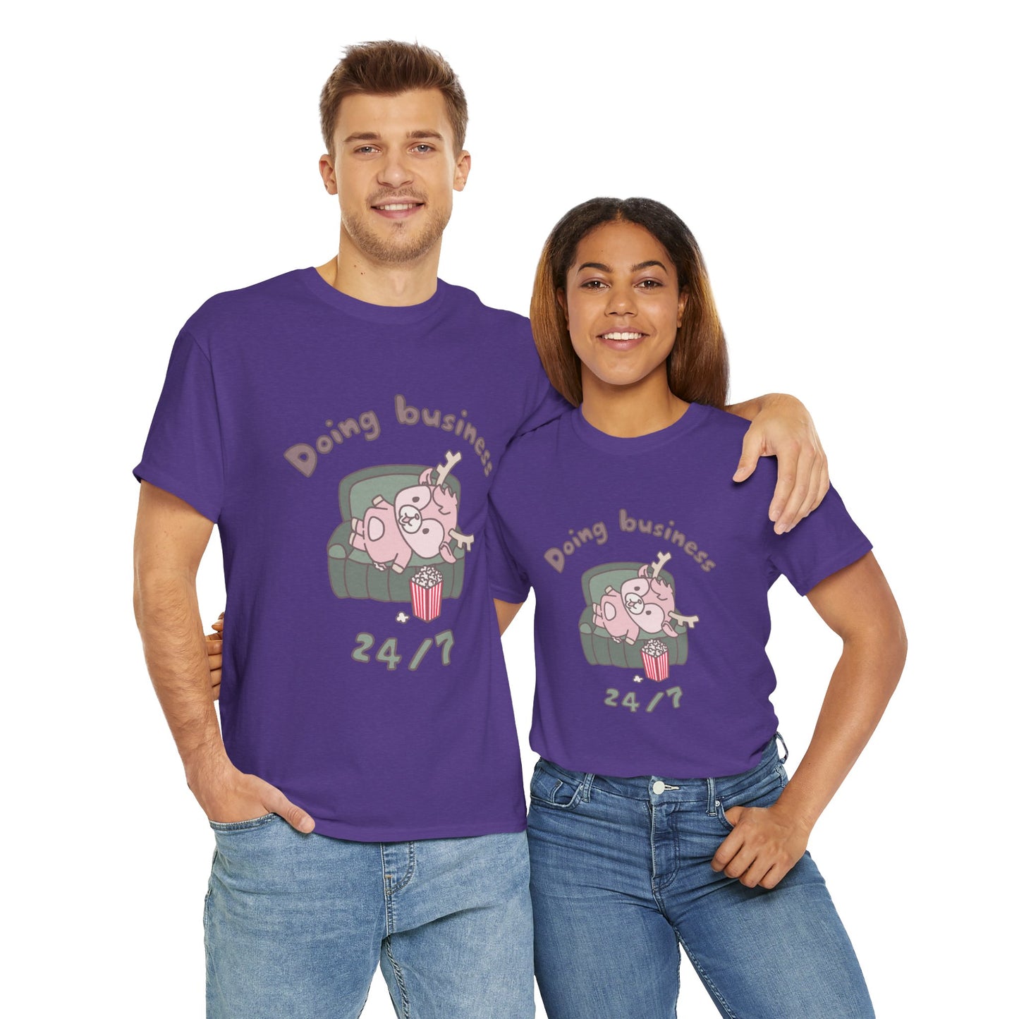 Shikataro's lazy unisex shirt from organic cotton (US market)