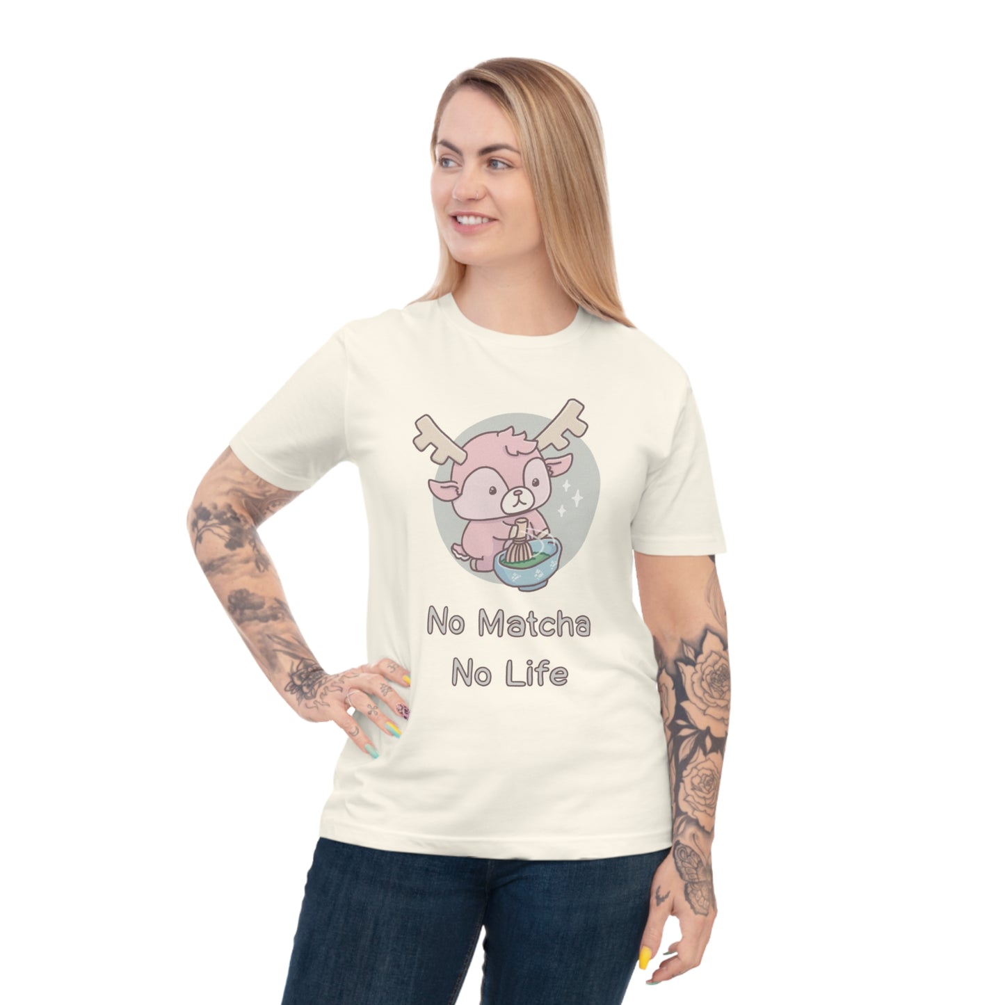 Shikataro's matcha unisex shirt from organic cotton (EU market)