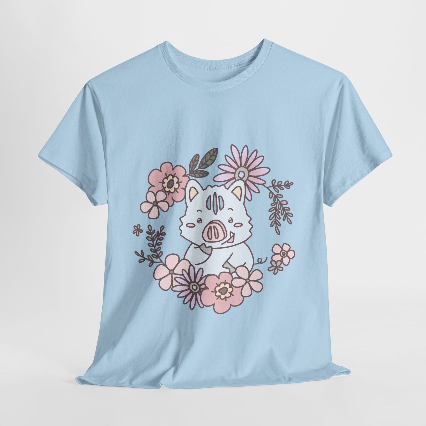 Inocchi's flower unisex shirt from organic cotton (US market)