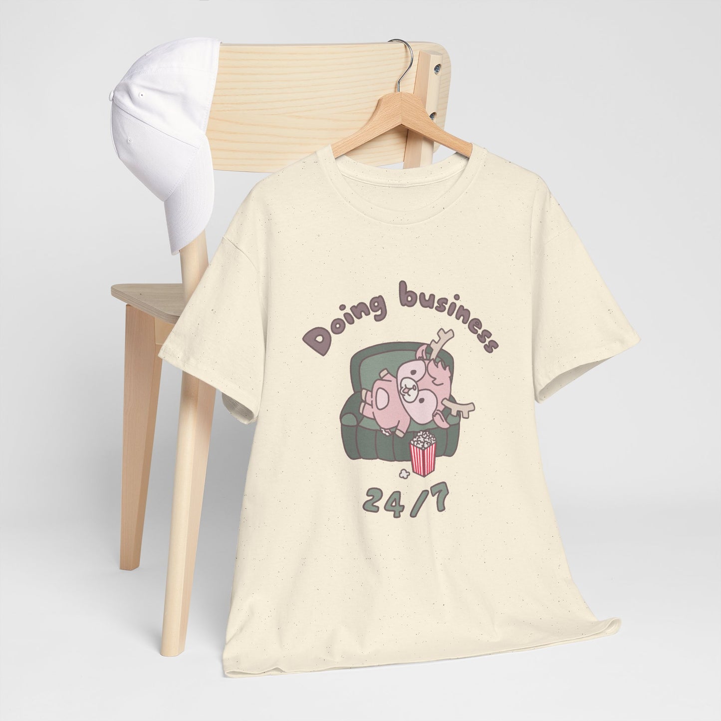 Shikataro's lazy unisex shirt from organic cotton (US market)