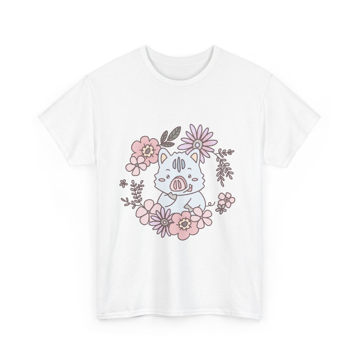 Inocchi's flower unisex shirt from organic cotton (US market)