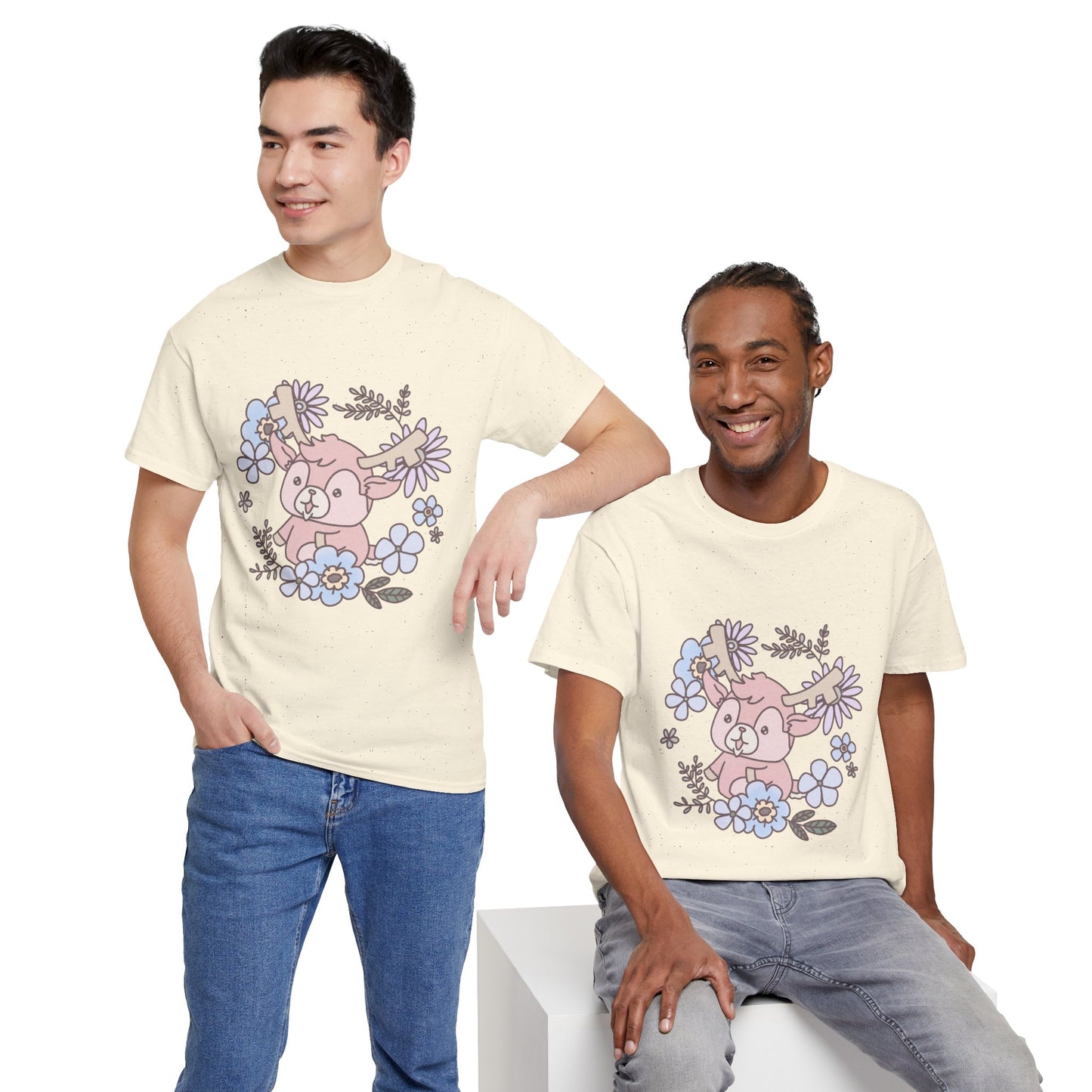 Shikataro's flower unisex shirt from organic cotton (US market)