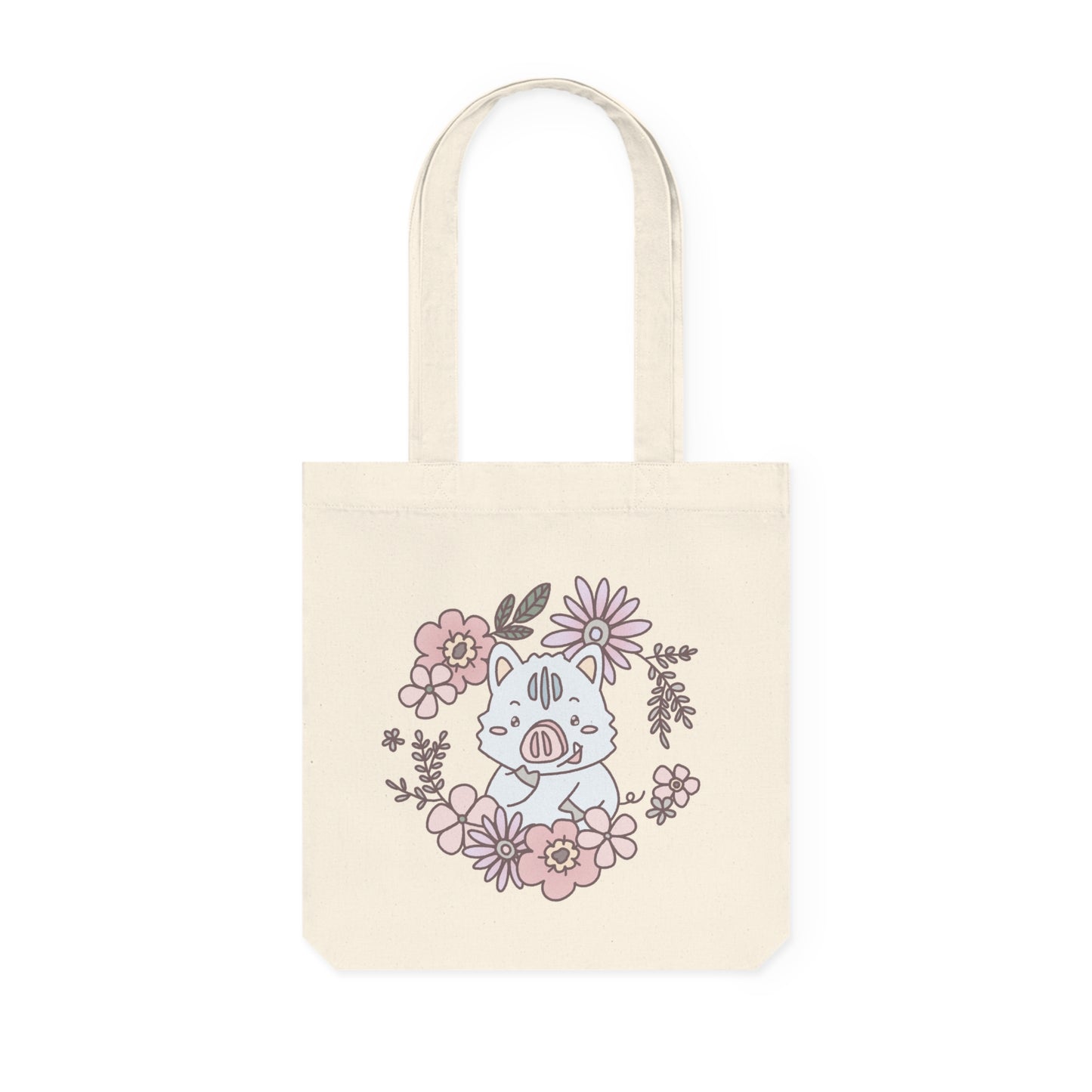 Shikataro & Inocchi's two-sided spring flower tote bag  (EU market)