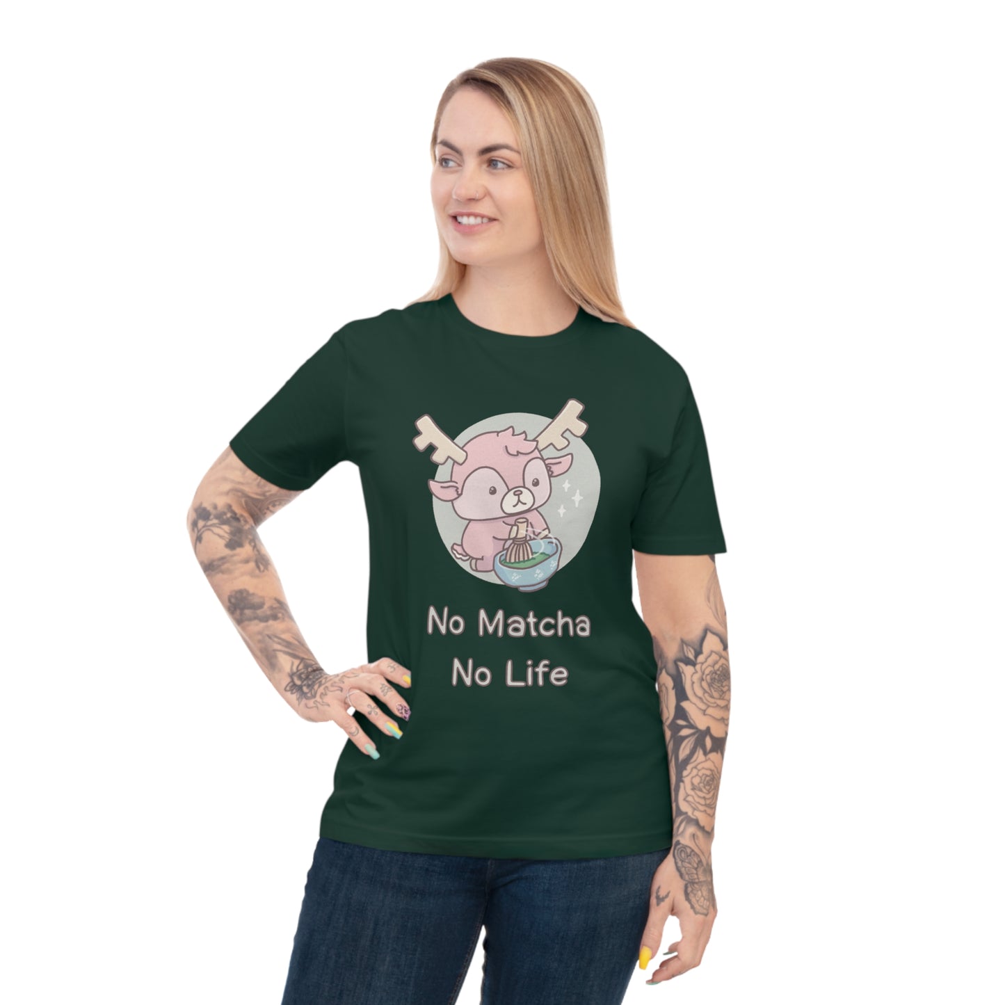 Shikataro's matcha unisex shirt from organic cotton (EU market)