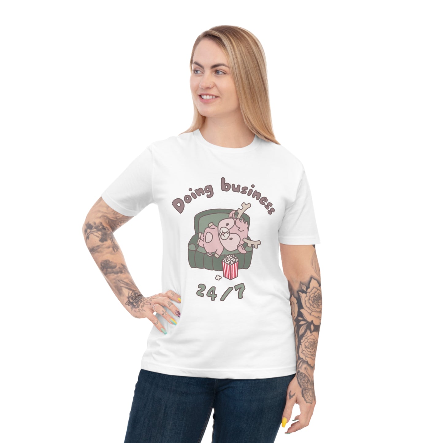 Shikataro's lazy unisex shirt from organic cotton (EU market)