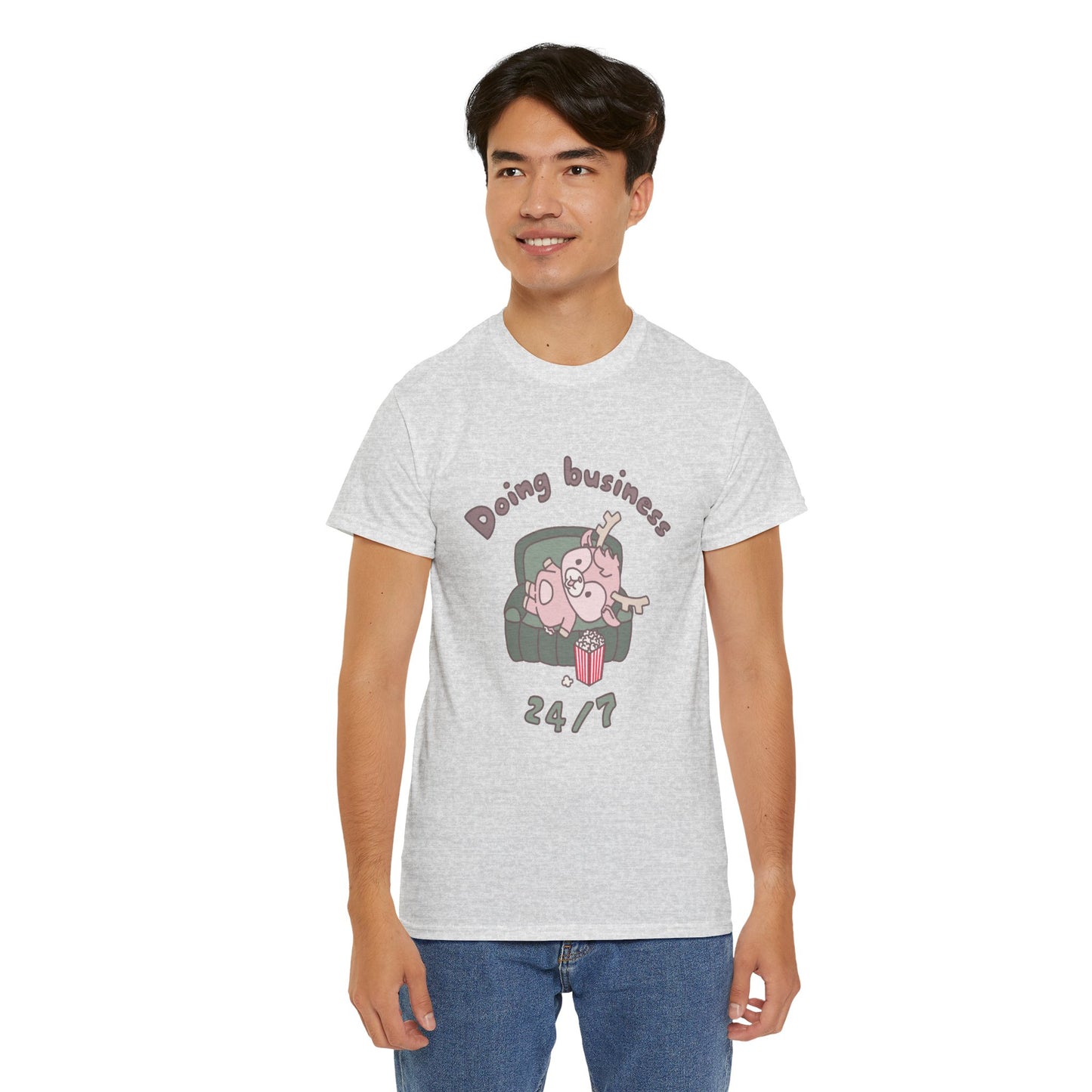 Shikataro's lazy unisex shirt from organic cotton (US market)