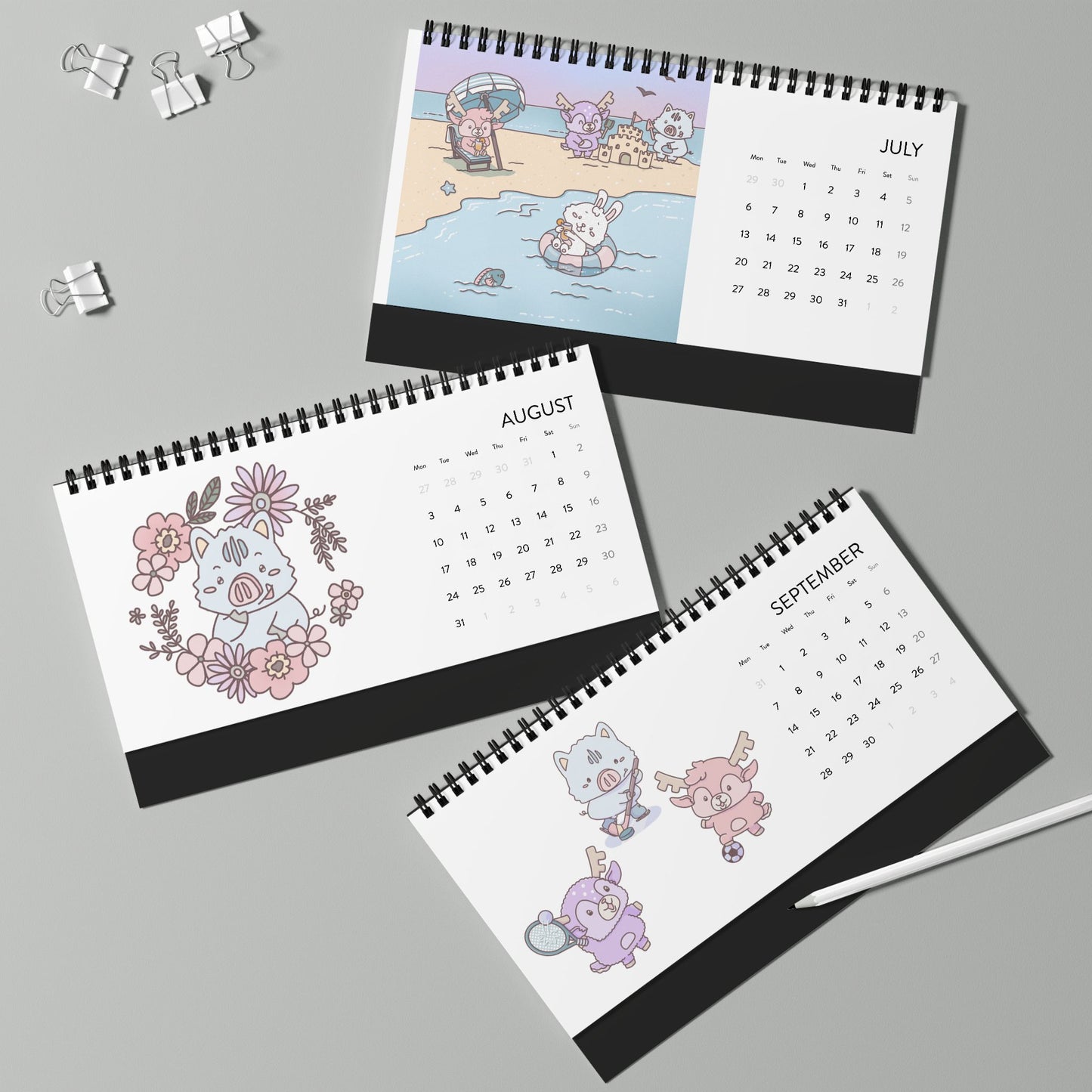 Shikataro's desk calendar 2026