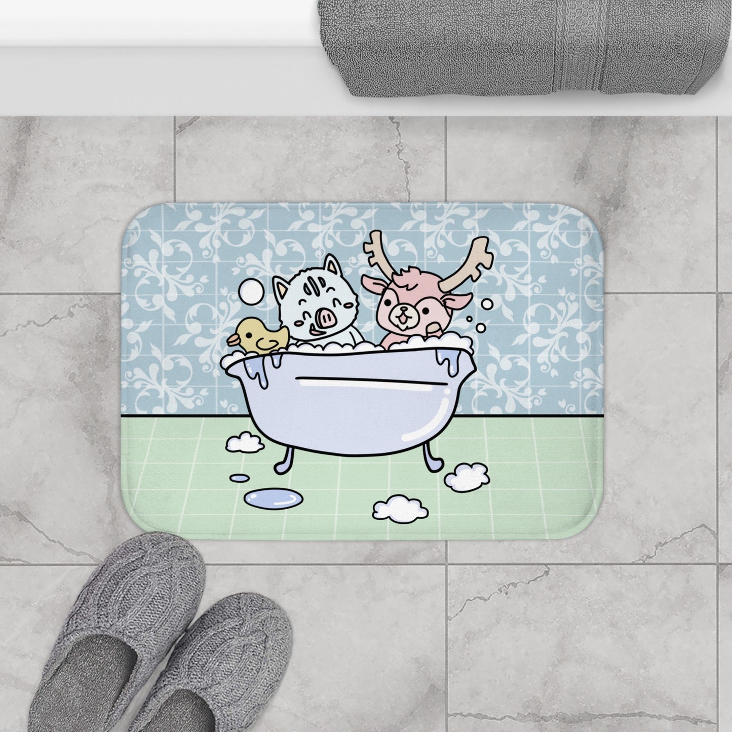 Shikataro & Inocchi's bath mat (US market)