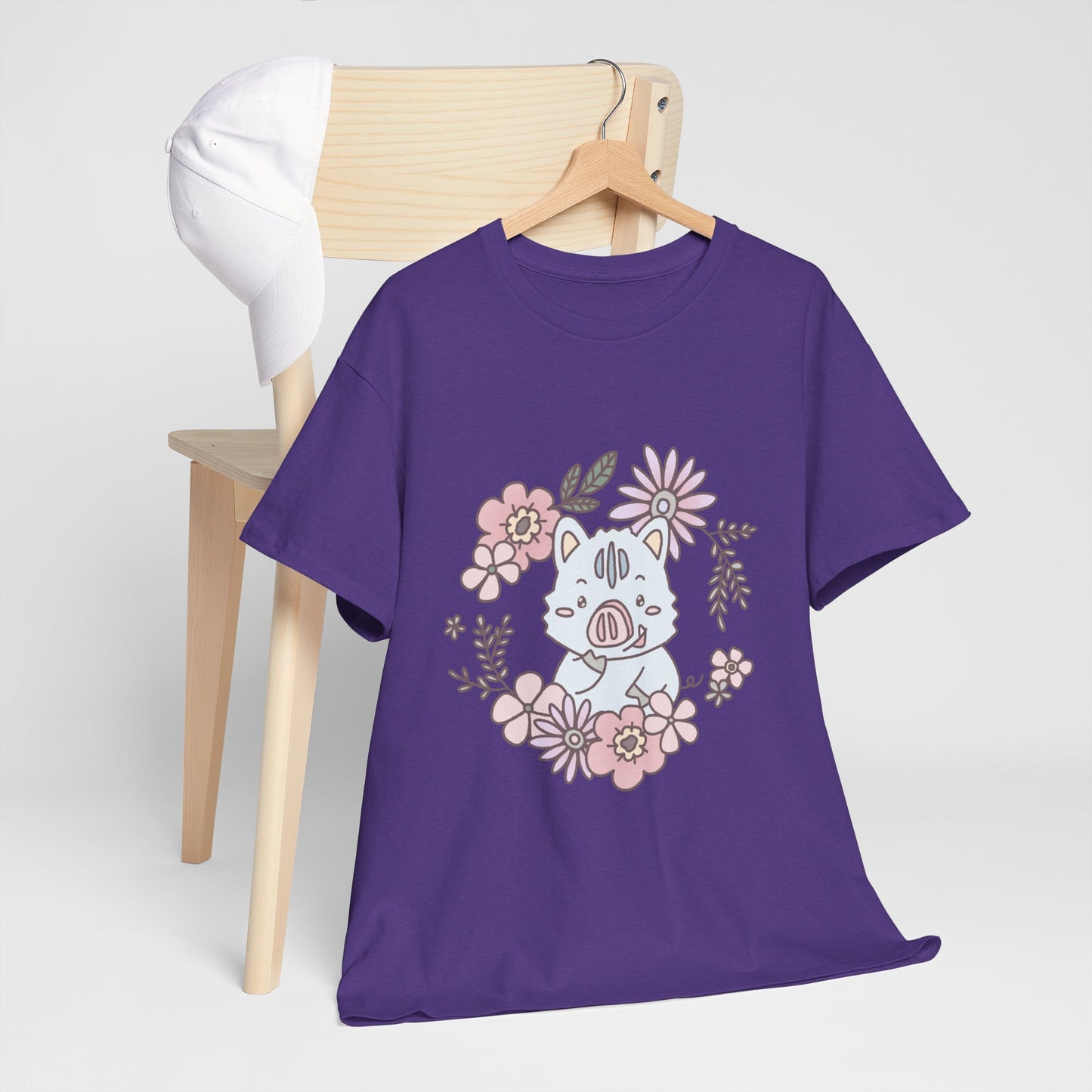 Inocchi's flower unisex shirt from organic cotton (US market)