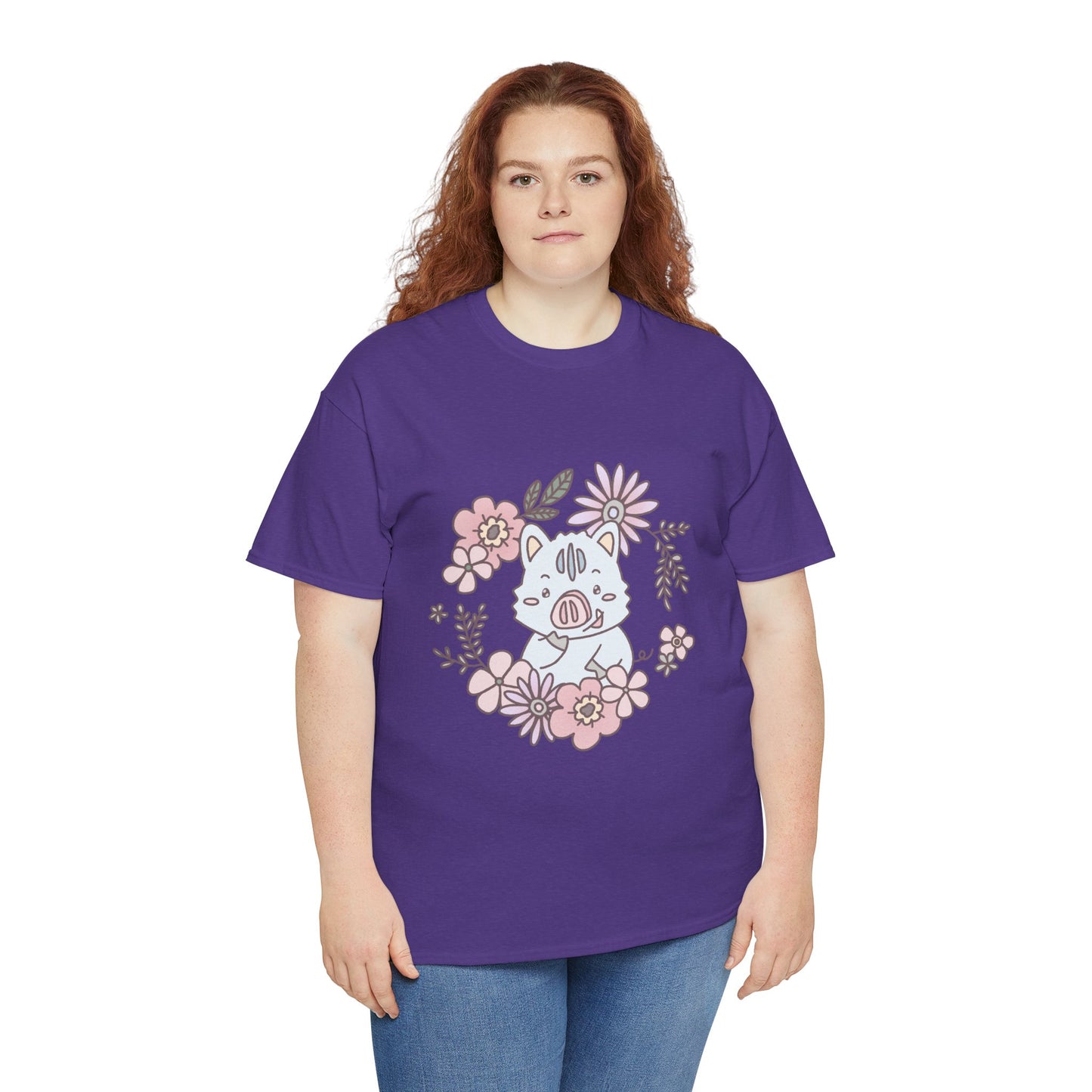 Inocchi's flower unisex shirt from organic cotton (US market)