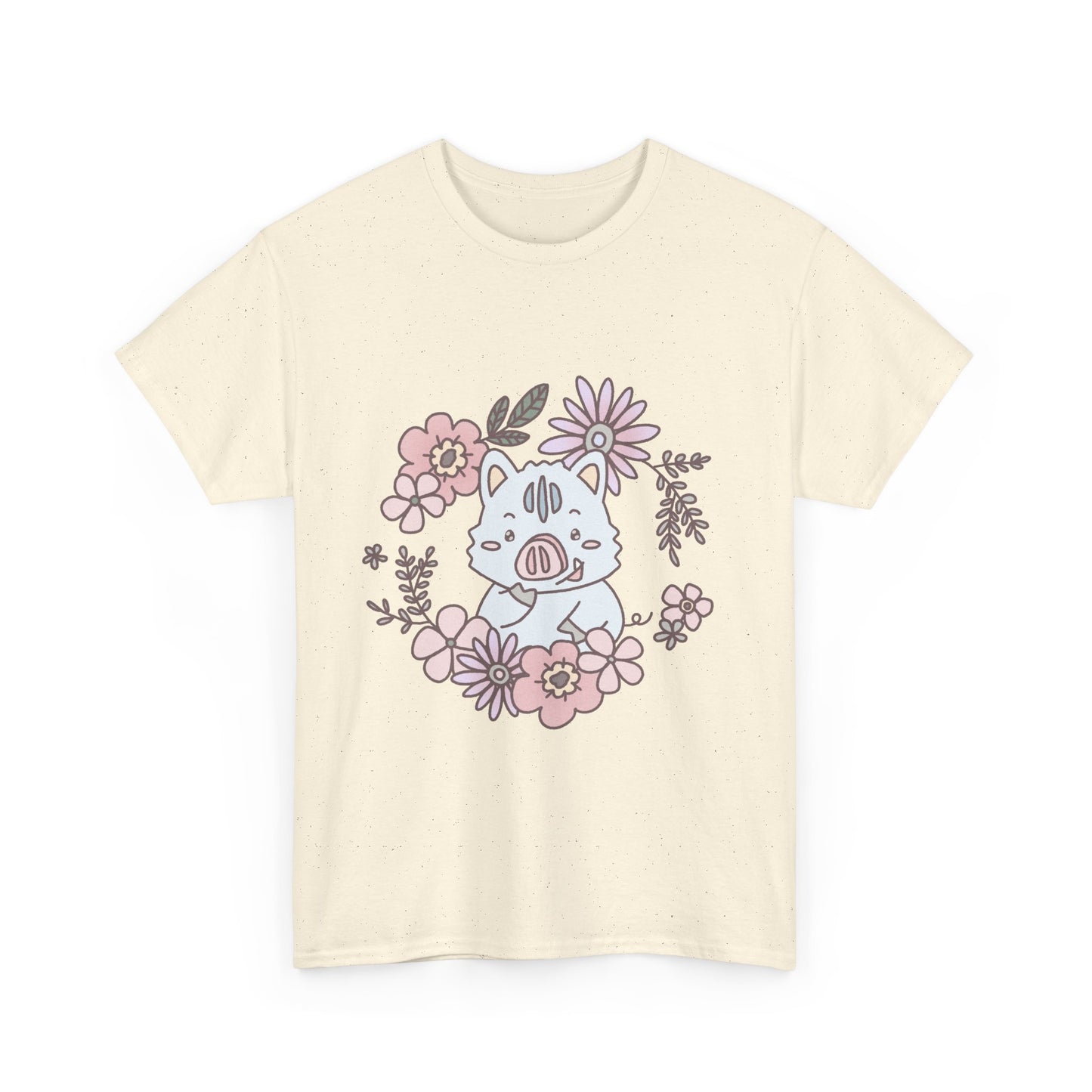 Inocchi's flower unisex shirt from organic cotton (US market)